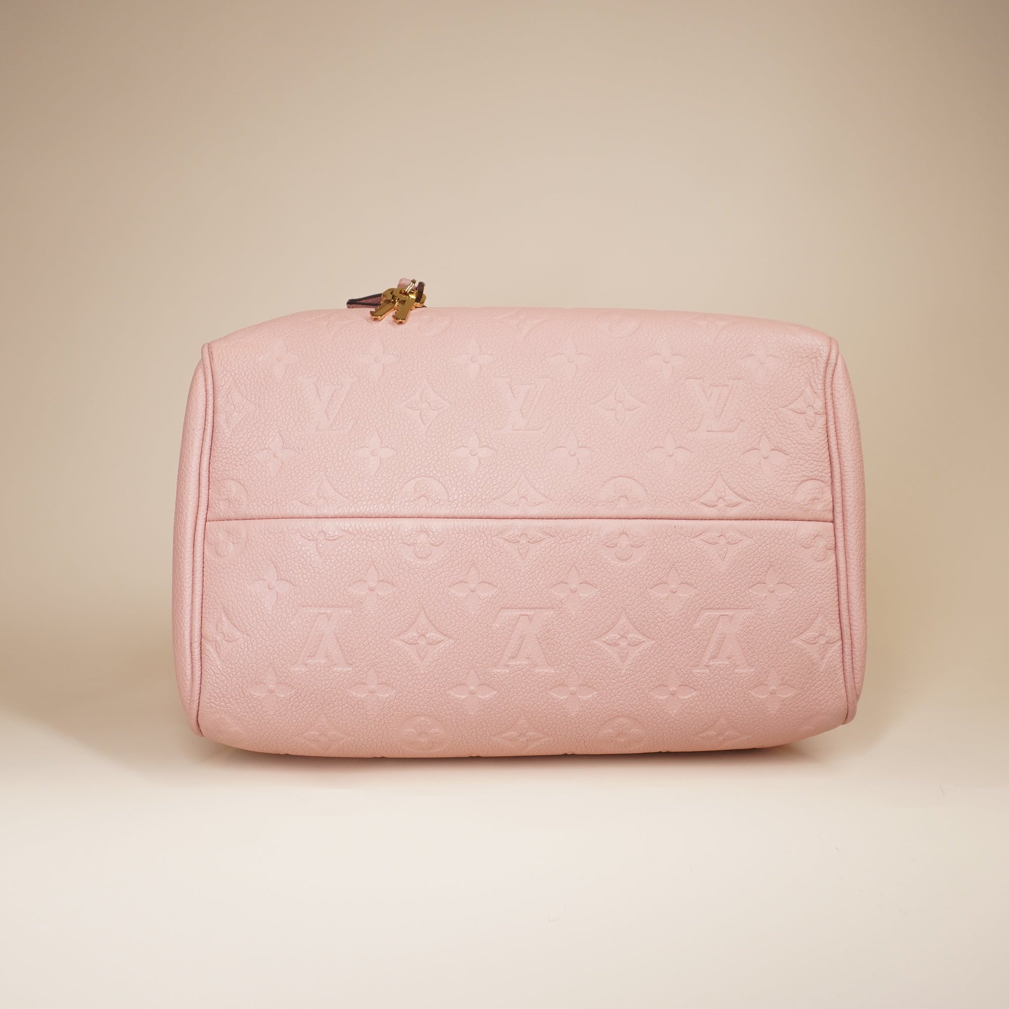 PRE-OWNED LV Monogram Speedy Bandouliere 25 Pink Shoulder Bag