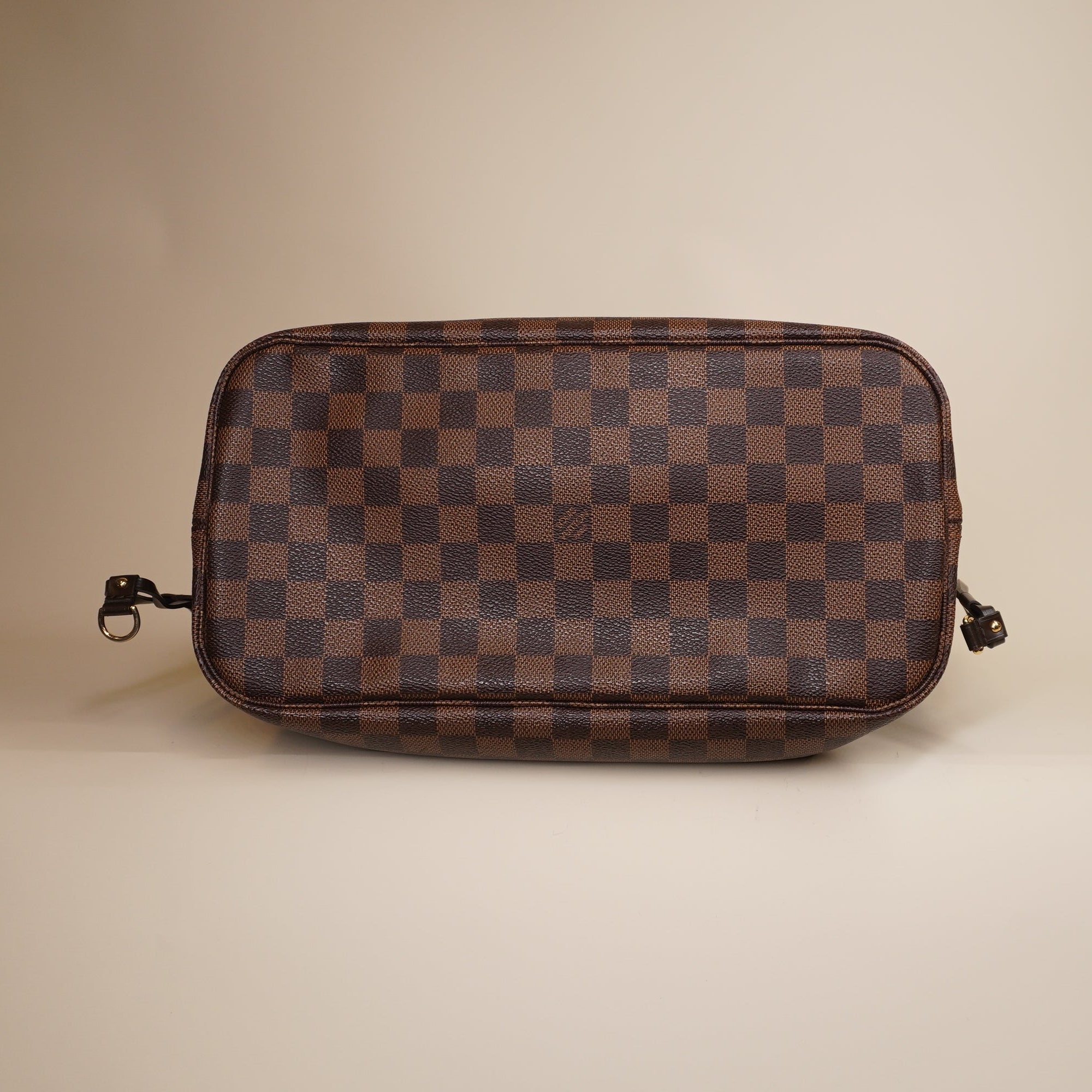 PRE-OWNED LV Neverfull MM Damier Ebene Shoulder Bag