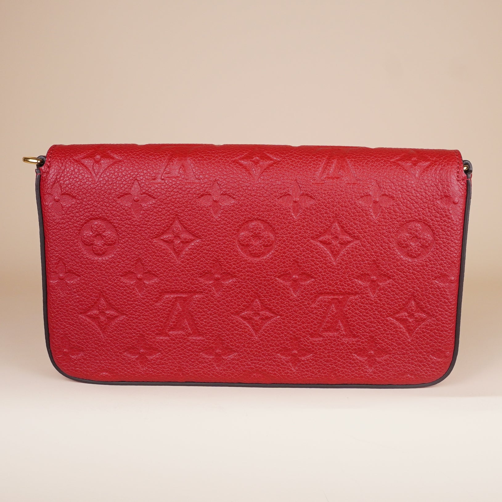 PRE-OWNED LV Scarlett Monogram Empreinte Leather Pochette Felice Bag