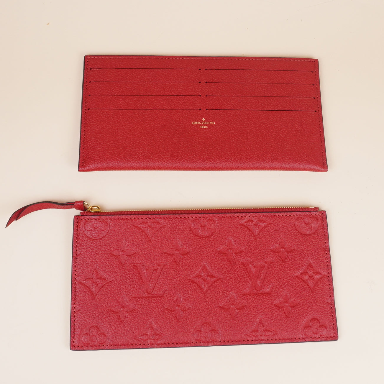 PRE-OWNED LV Scarlett Monogram Empreinte Leather Pochette Felice Bag