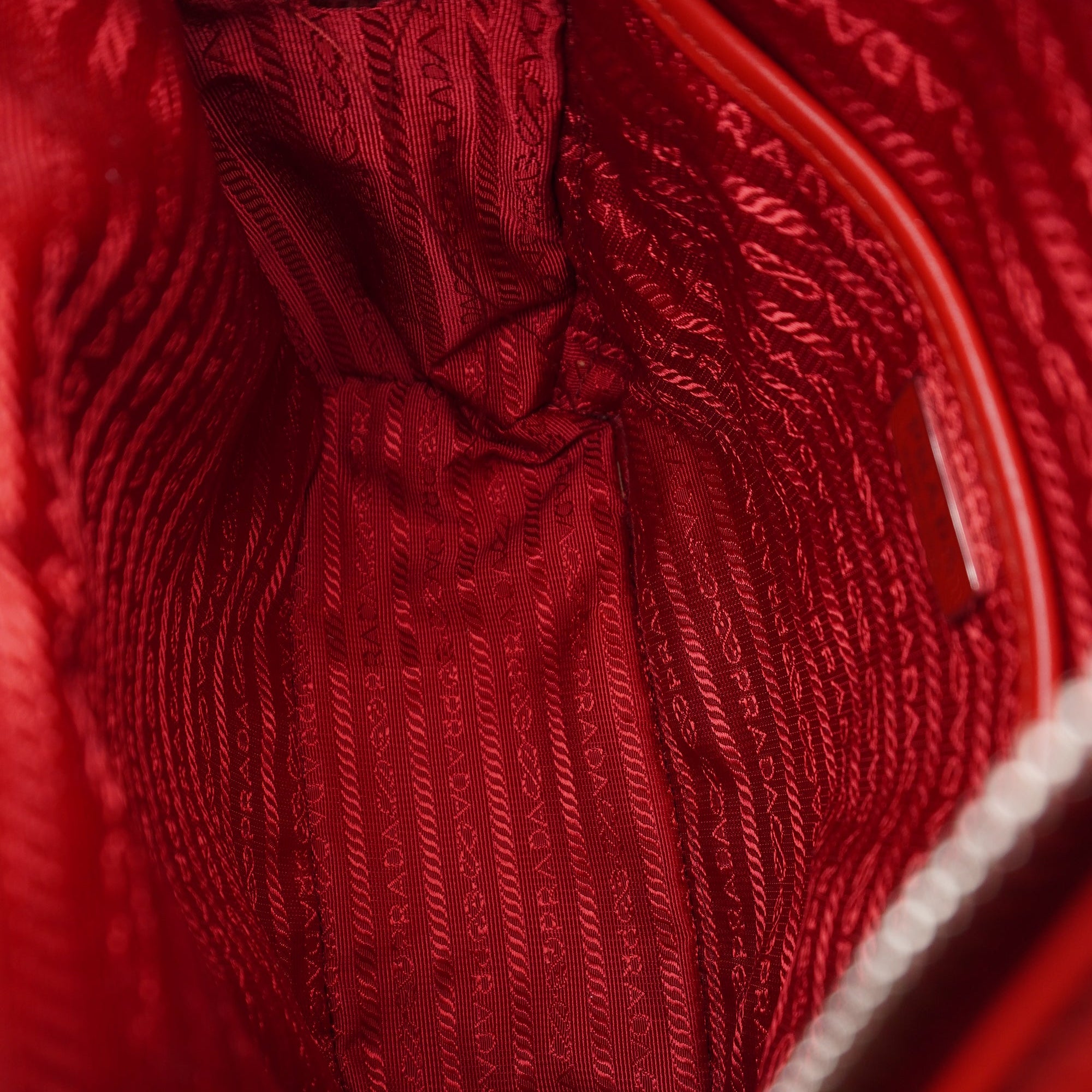 PRE-OWNED Red Soft Calf Diagramme Backpack