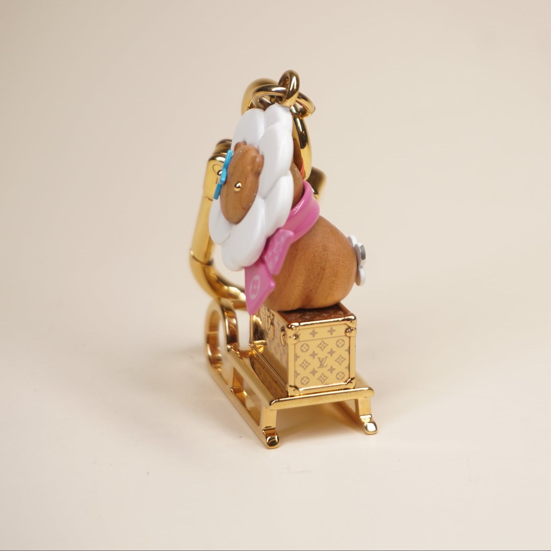 PRE-OWNED LV Petula Sled Bag Charm