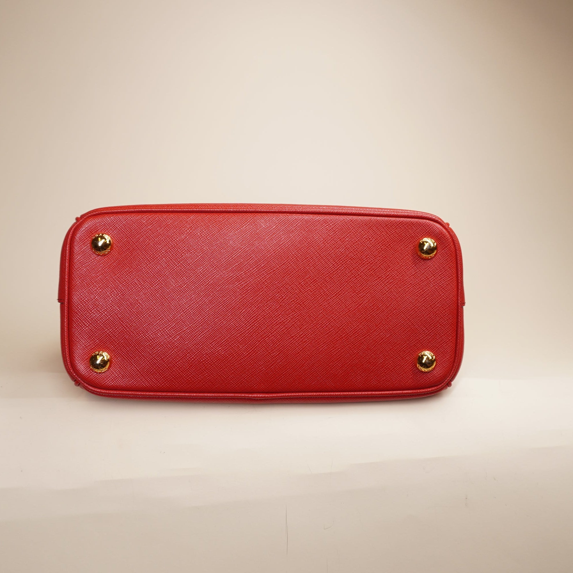 Red Galleria Saffiano Leather Shoulder Bag