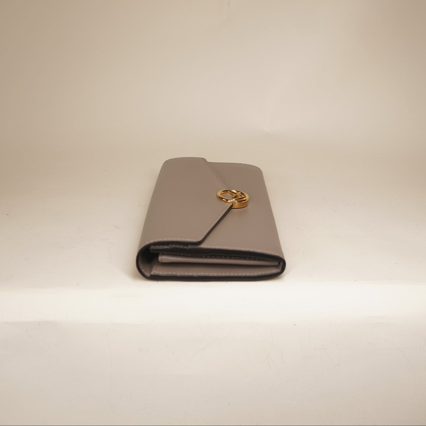 PRE-OWNED FF Vitello Cruise F is Fendi Continental Envelope Wallet