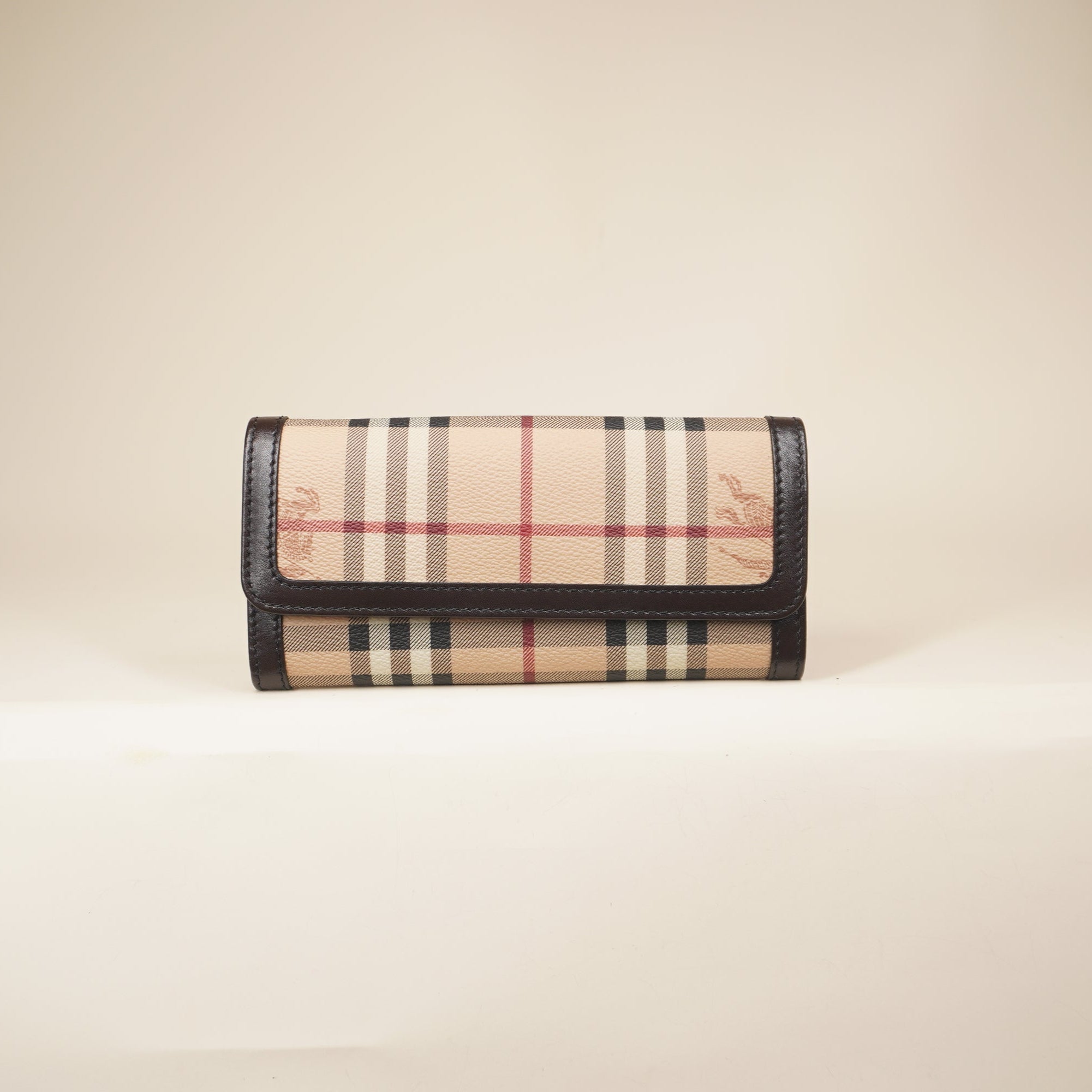 PRE-OWNED Haymarket Check Molly Continental Wallet