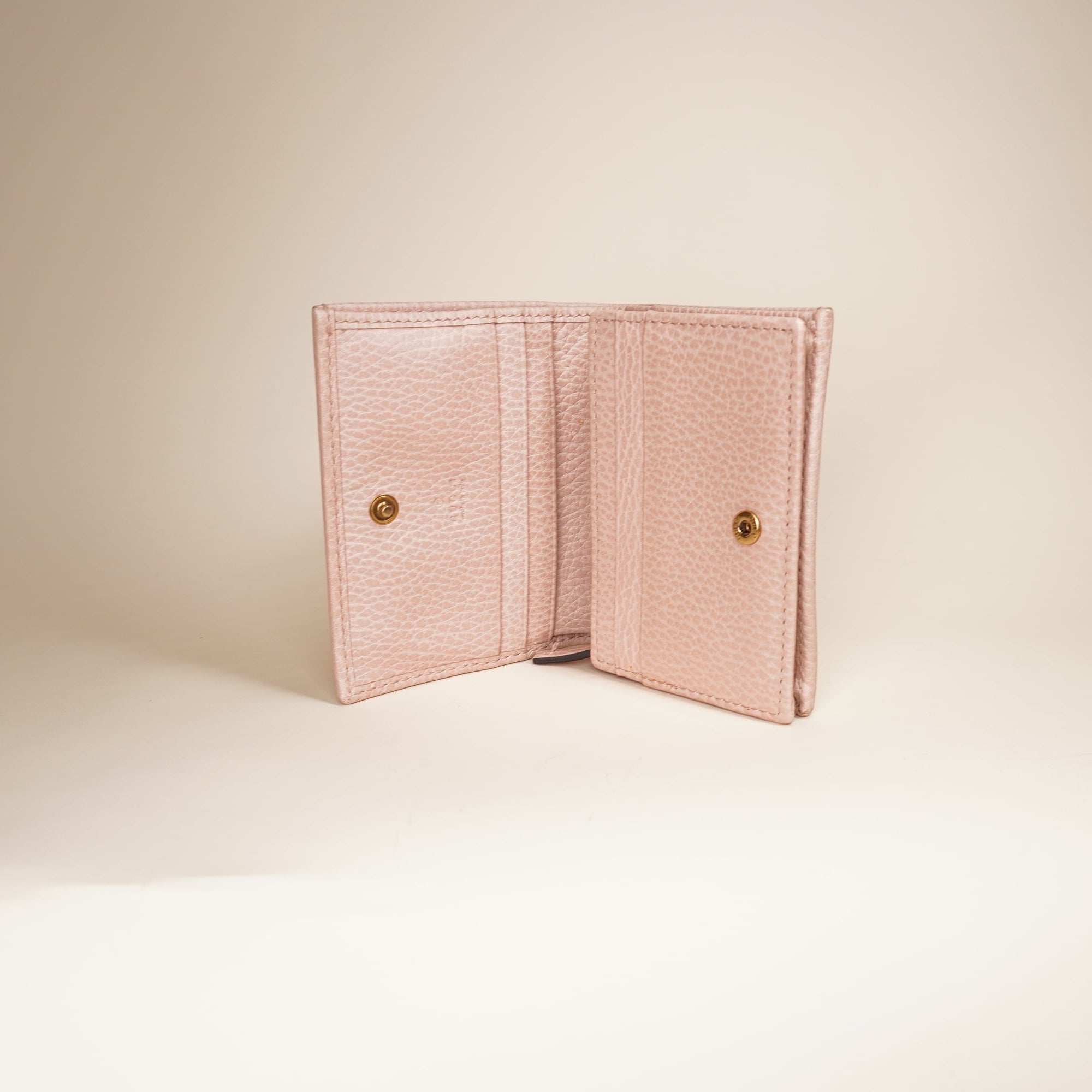 GG Pink Butterfly Card Case Wallet