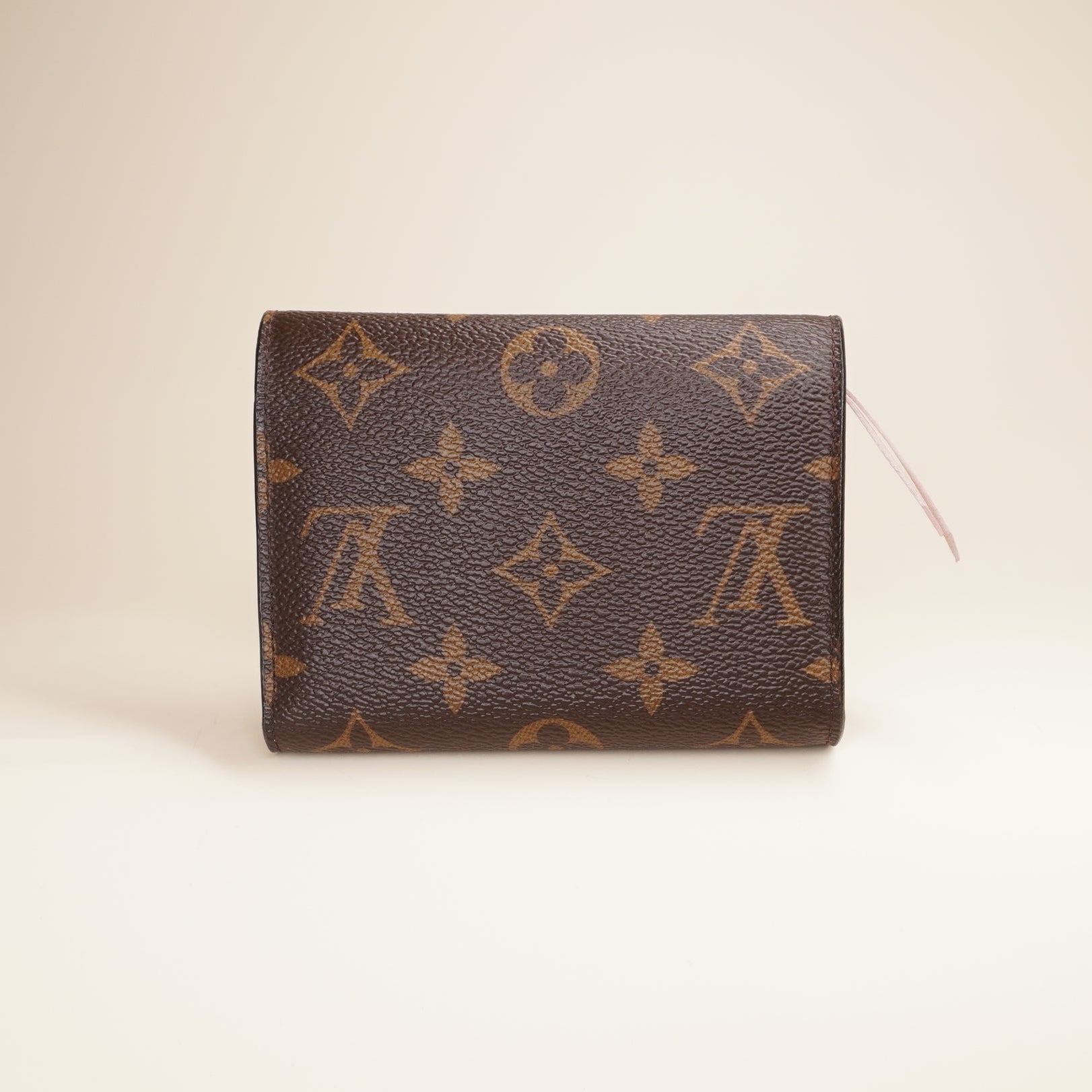PRE-OWNED LV Victorine Monogram Rose Ballerine Wallet