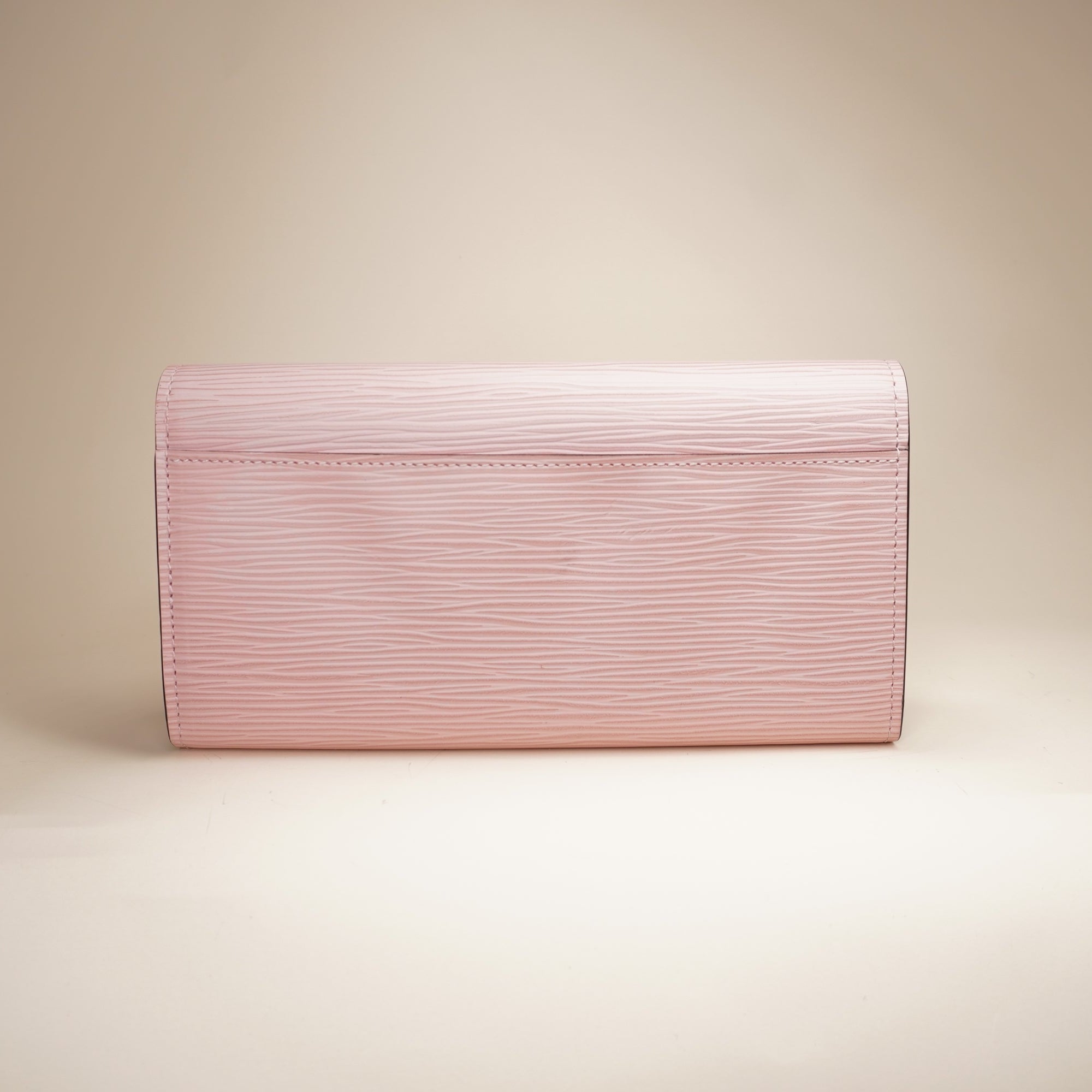 PRE-OWNED LV EPI Leather Sarah Wallet Rose Ballerine