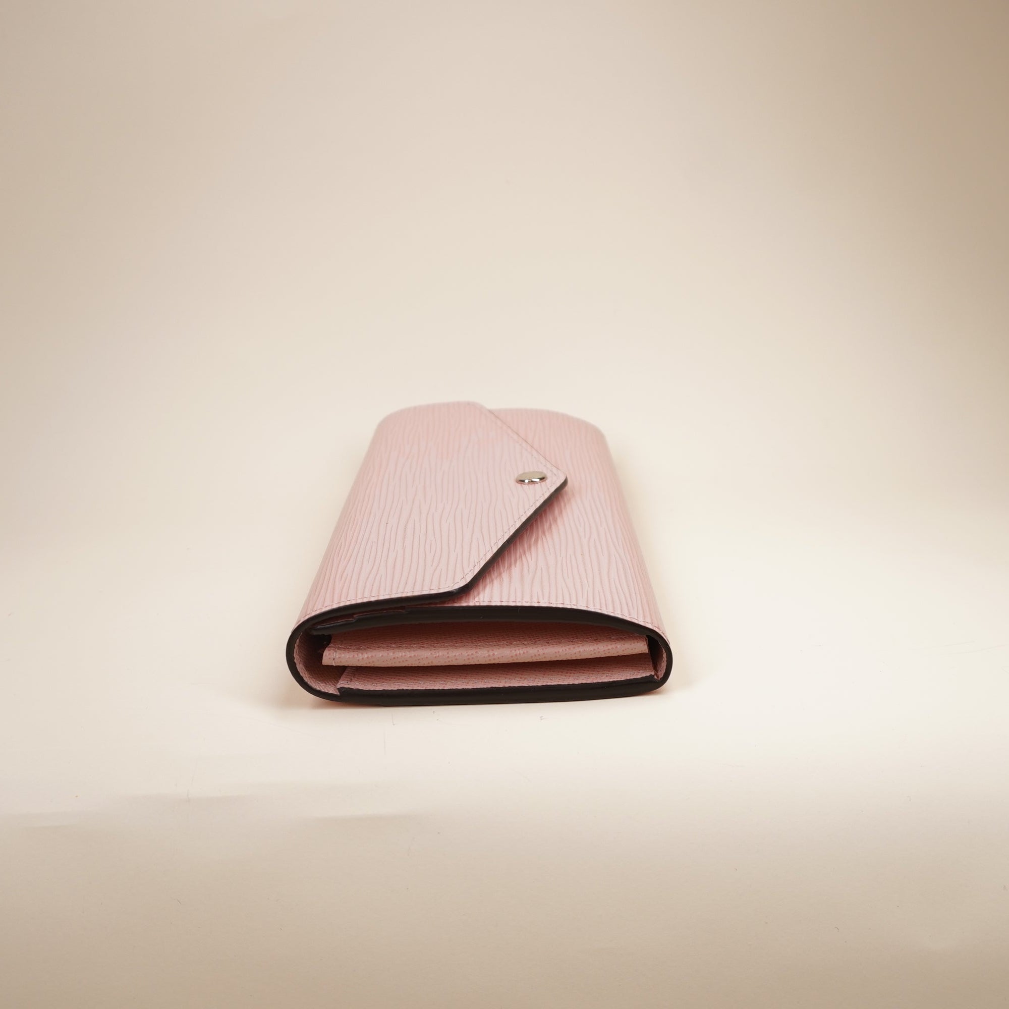 PRE-OWNED LV EPI Leather Sarah Wallet Rose Ballerine