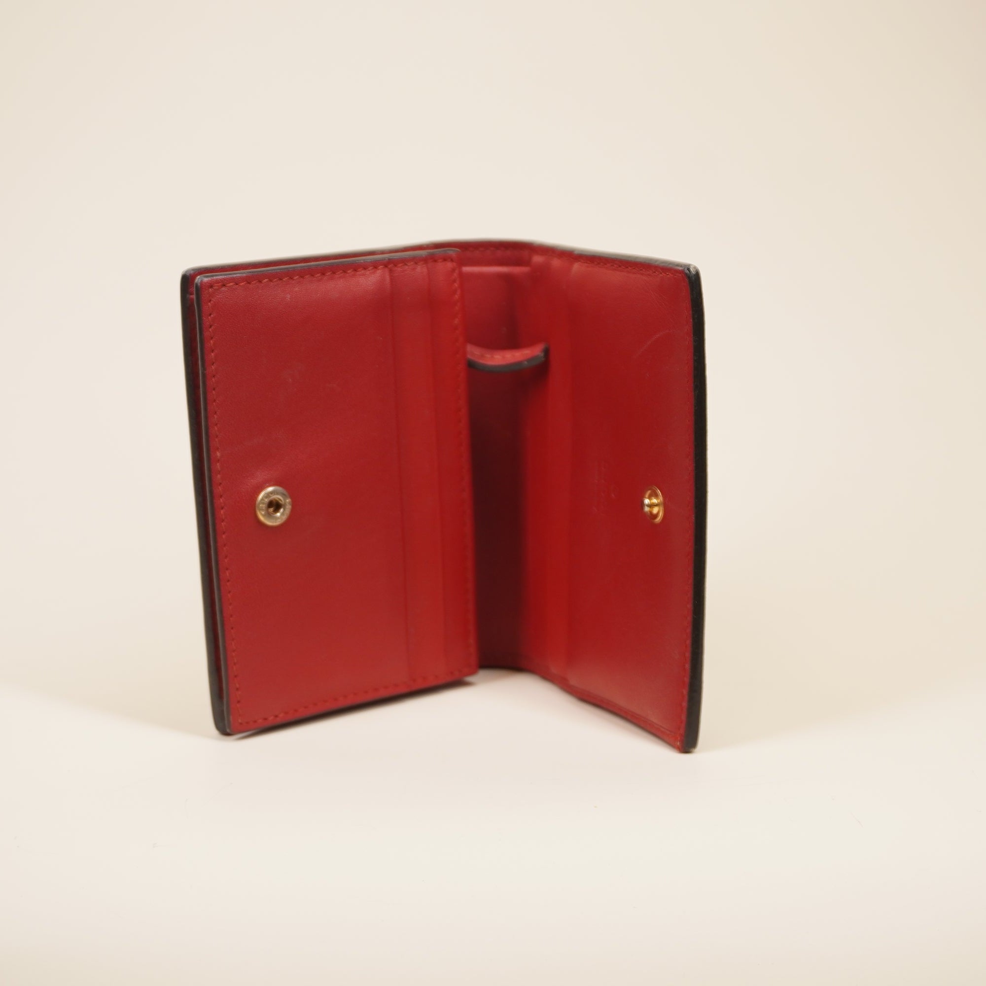 PRE-OWNED GG Blue Blooms Bifold Wallet