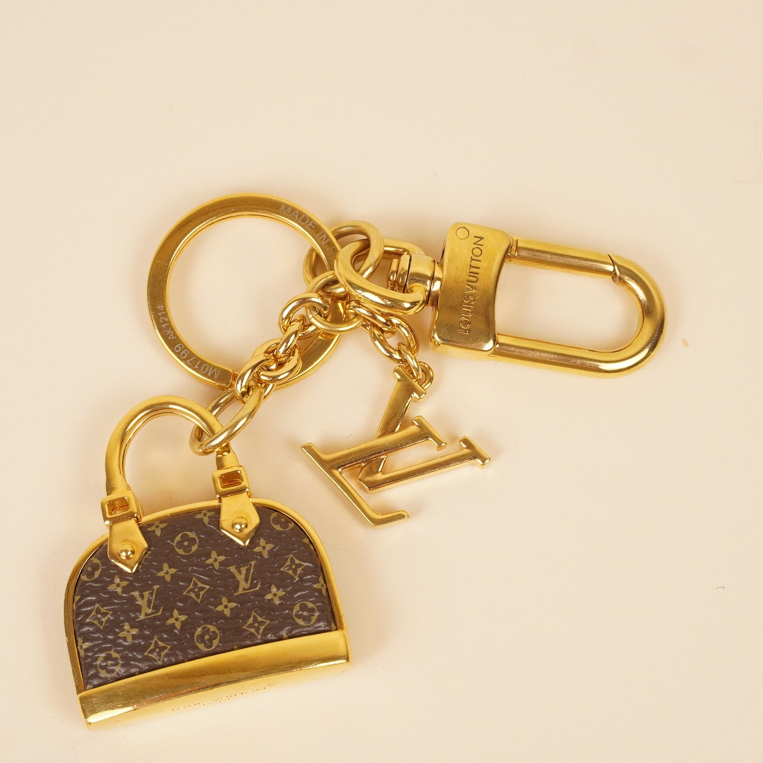 PRE-OWNED LV Monogram Iconic Alma Bag Charm