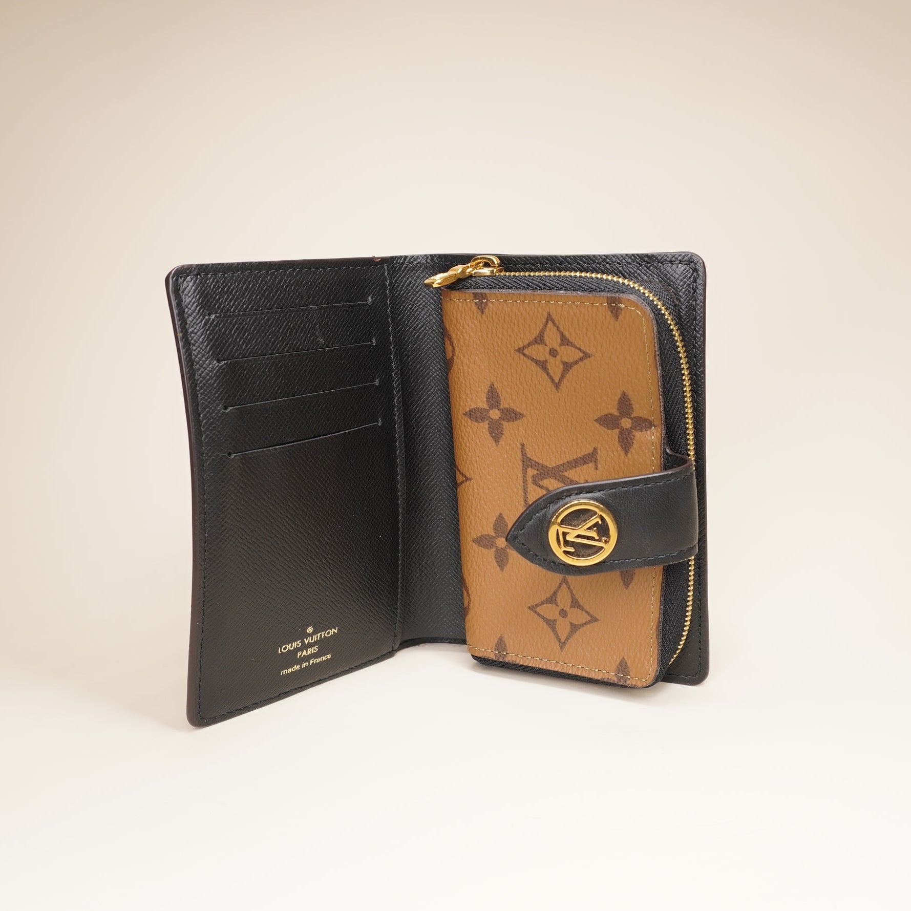 PRE-OWNED LV Juliette Lona Monogram Reverse Canvas Wallet