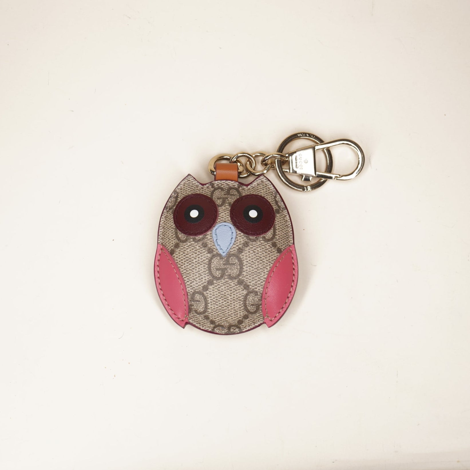 PRE-OWNED Gucci Multicolor Owl Keychain