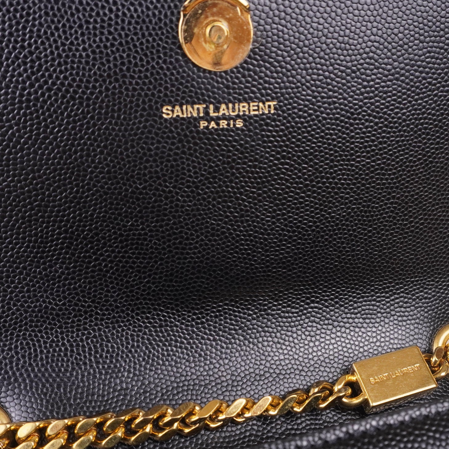PRE-OWNED Black Kate Classic Monogram Grainy Leather Small Crossbody Bag