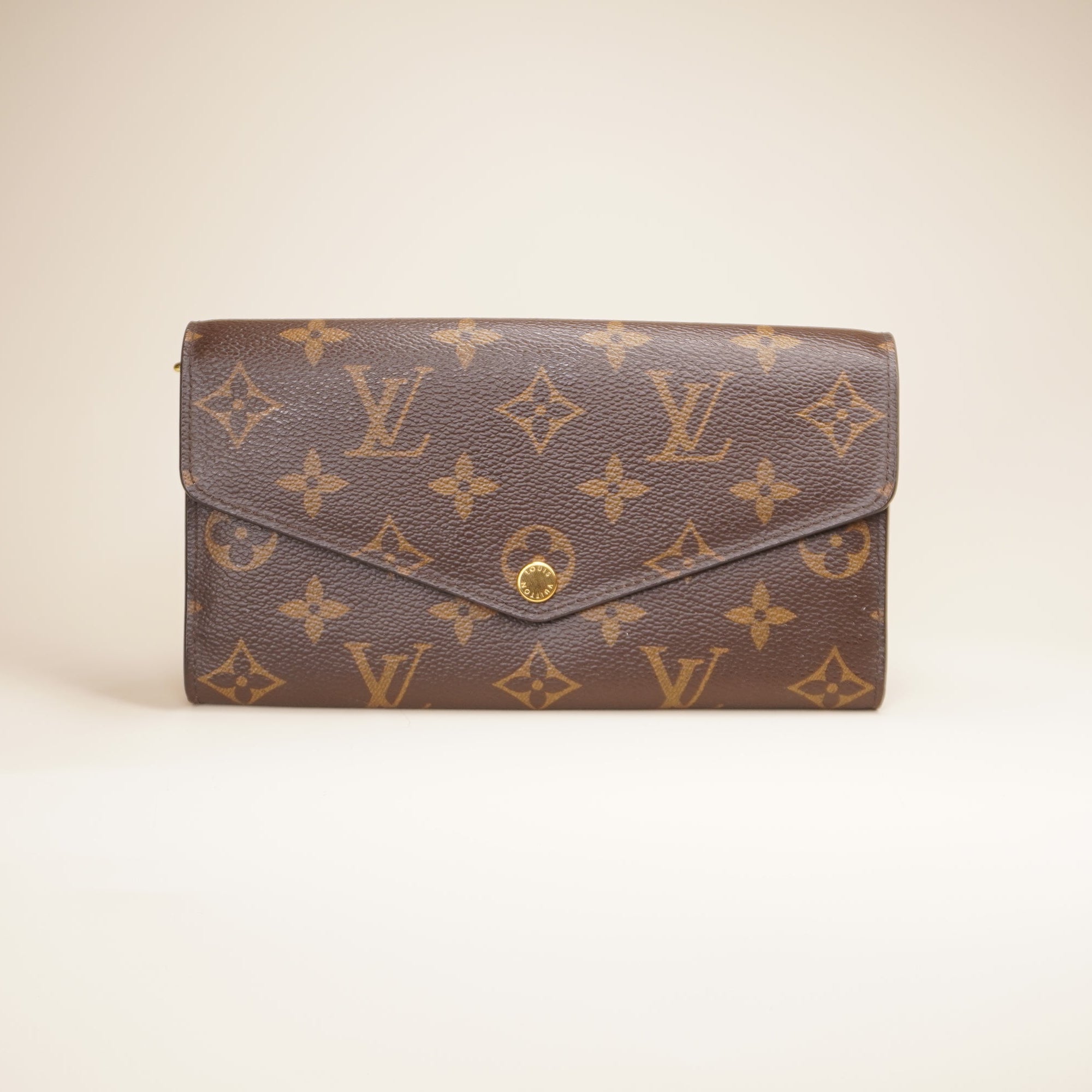 PRE-OWNED  LV Monogram Canvas Sarah Wallet