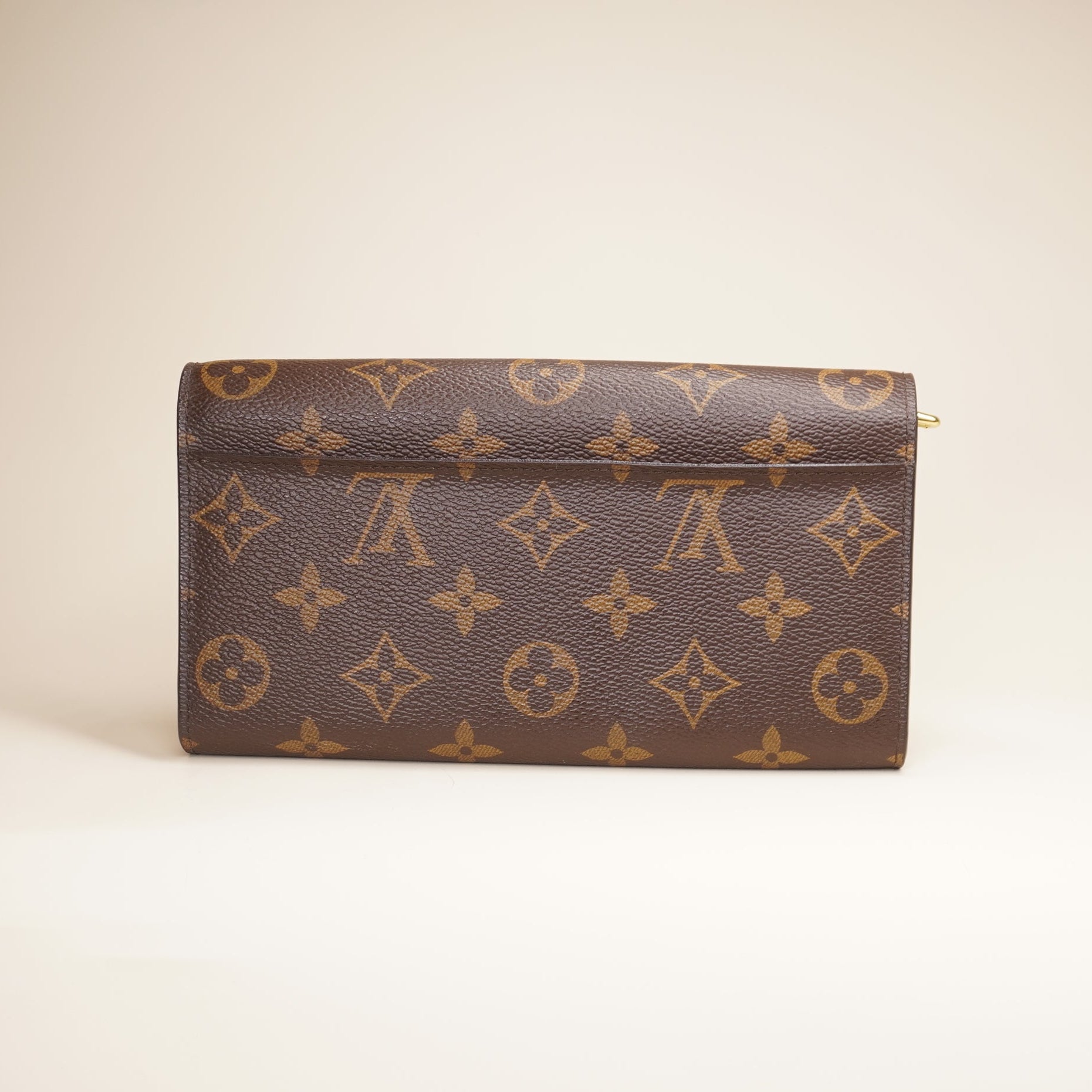 PRE-OWNED LV Monogram Canvas Sarah Wallet