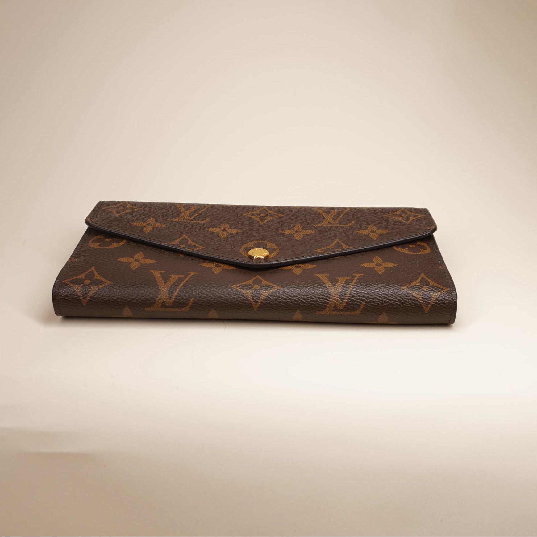 PRE-OWNED  LV Monogram Canvas Sarah Wallet