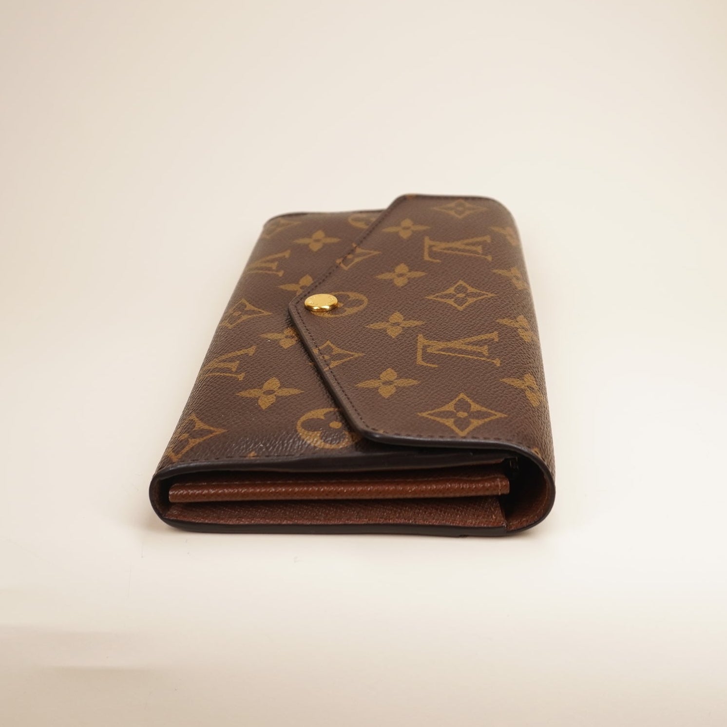 PRE-OWNED  LV Monogram Canvas Sarah Wallet