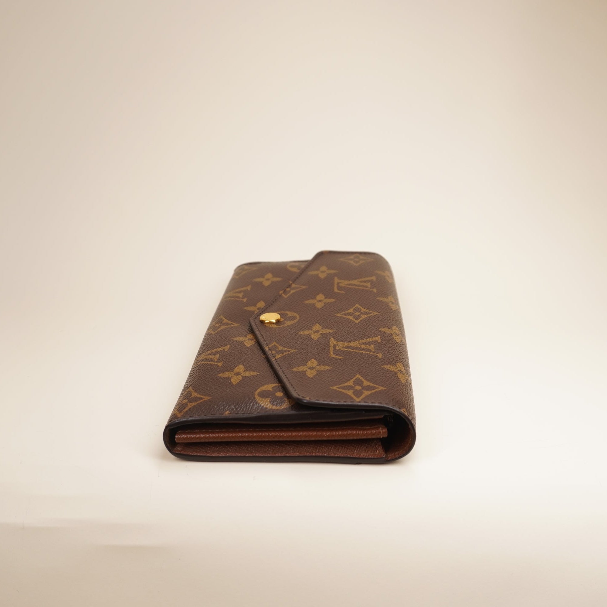 PRE-OWNED LV Monogram Canvas Sarah Wallet
