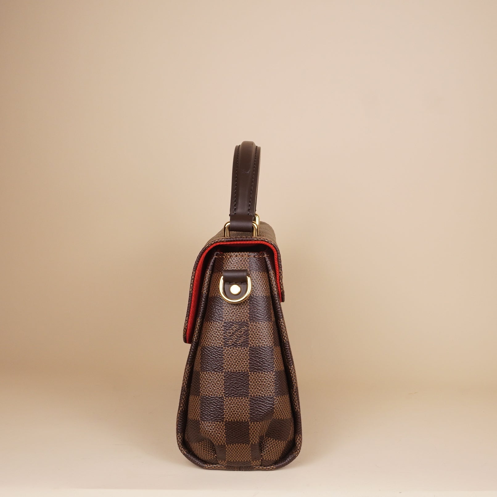 PRE-OWNED LV Damier Ebene Croisette Shoulder Bag