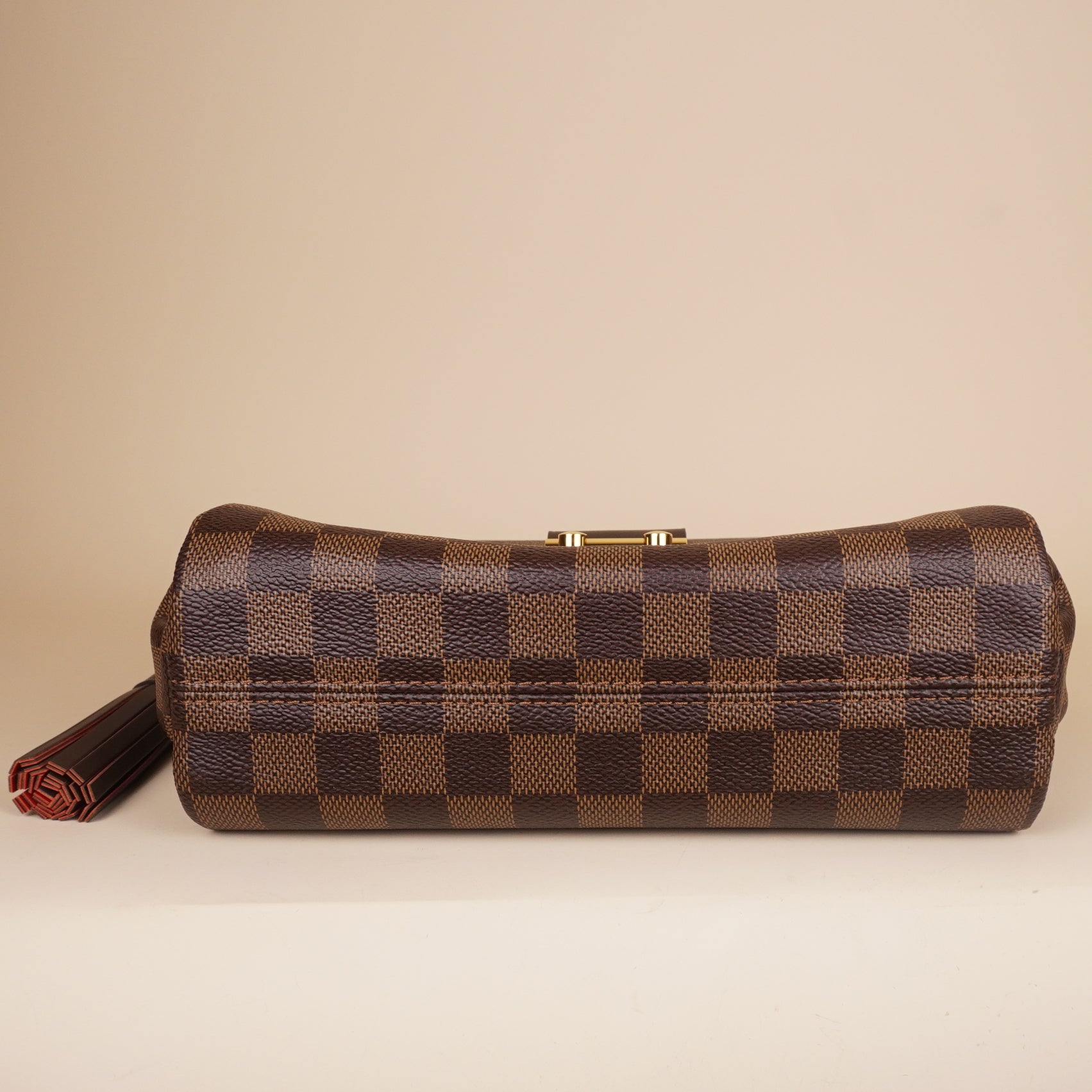 PRE-OWNED LV Damier Ebene Croisette Shoulder Bag