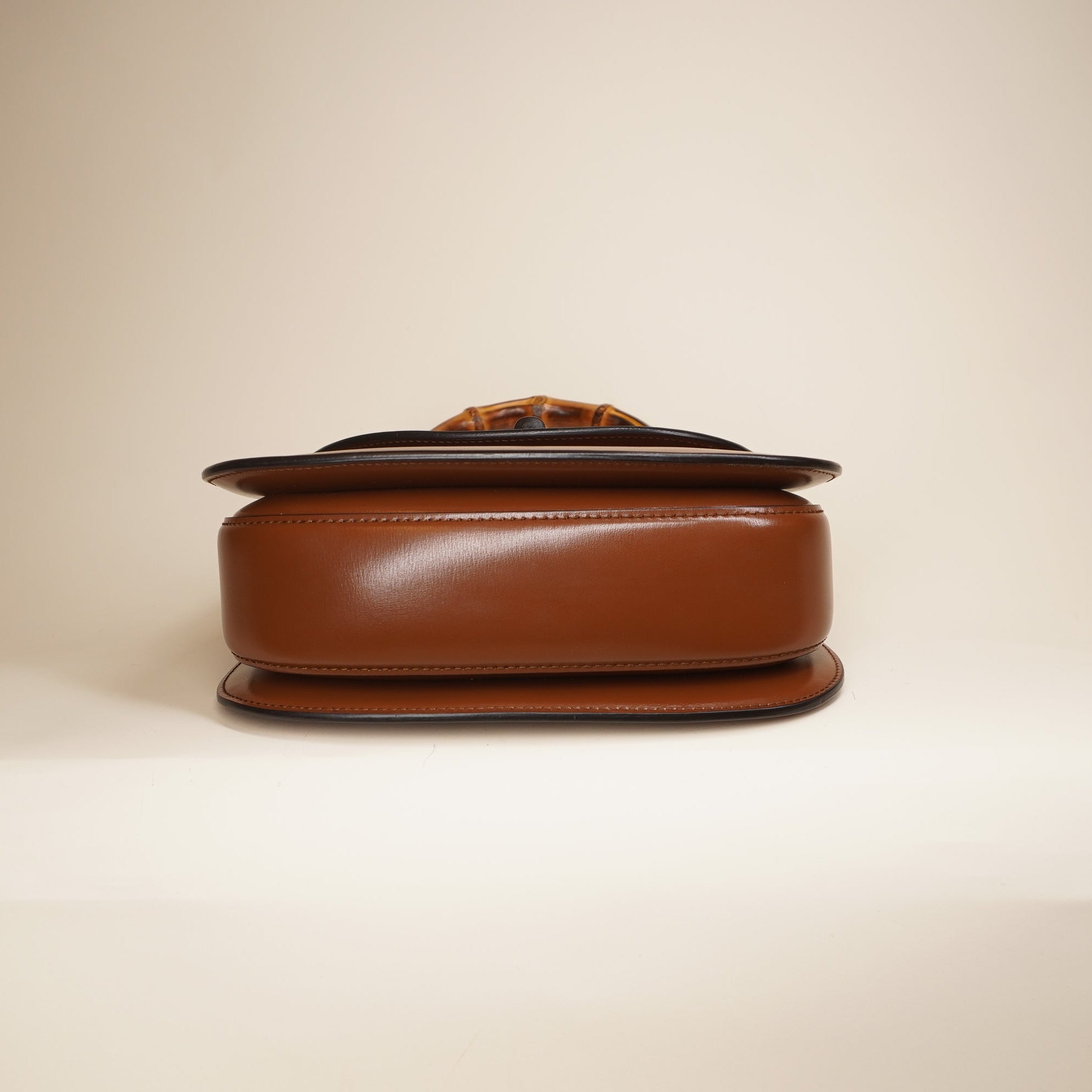 PRE-OWNED GG Bamboo 1947 Small Brown Shoulder Bag