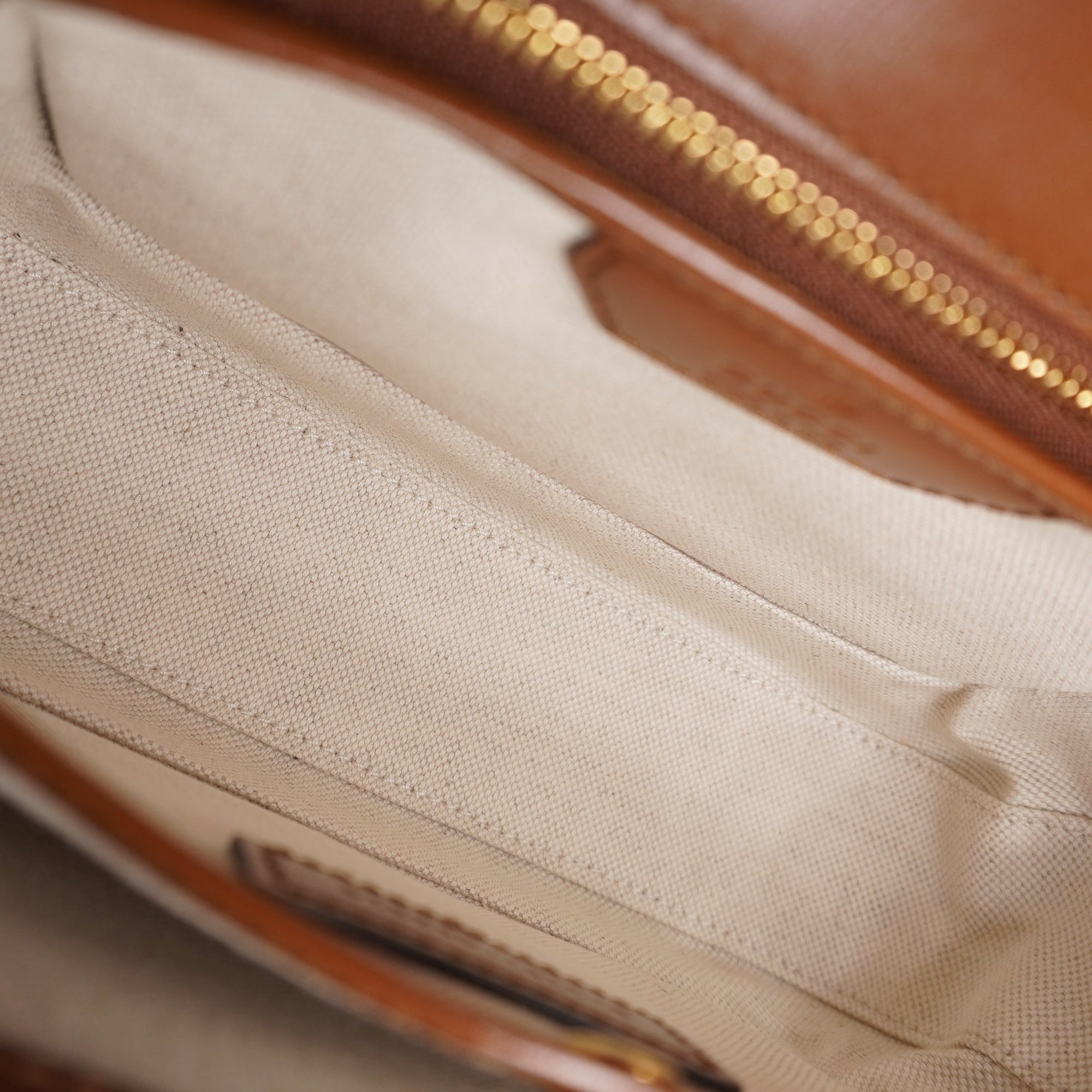 PRE-OWNED GG Bamboo 1947 Small Brown Shoulder Bag