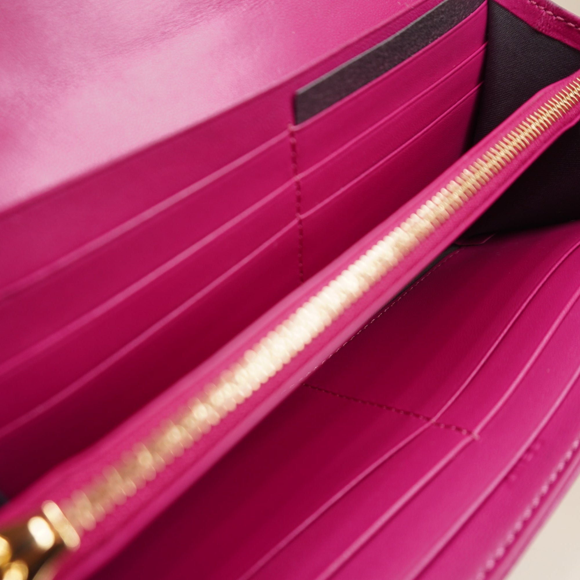 PRE-OWNED Nappa Matisse FF Embossed Continental Wallet On Chain