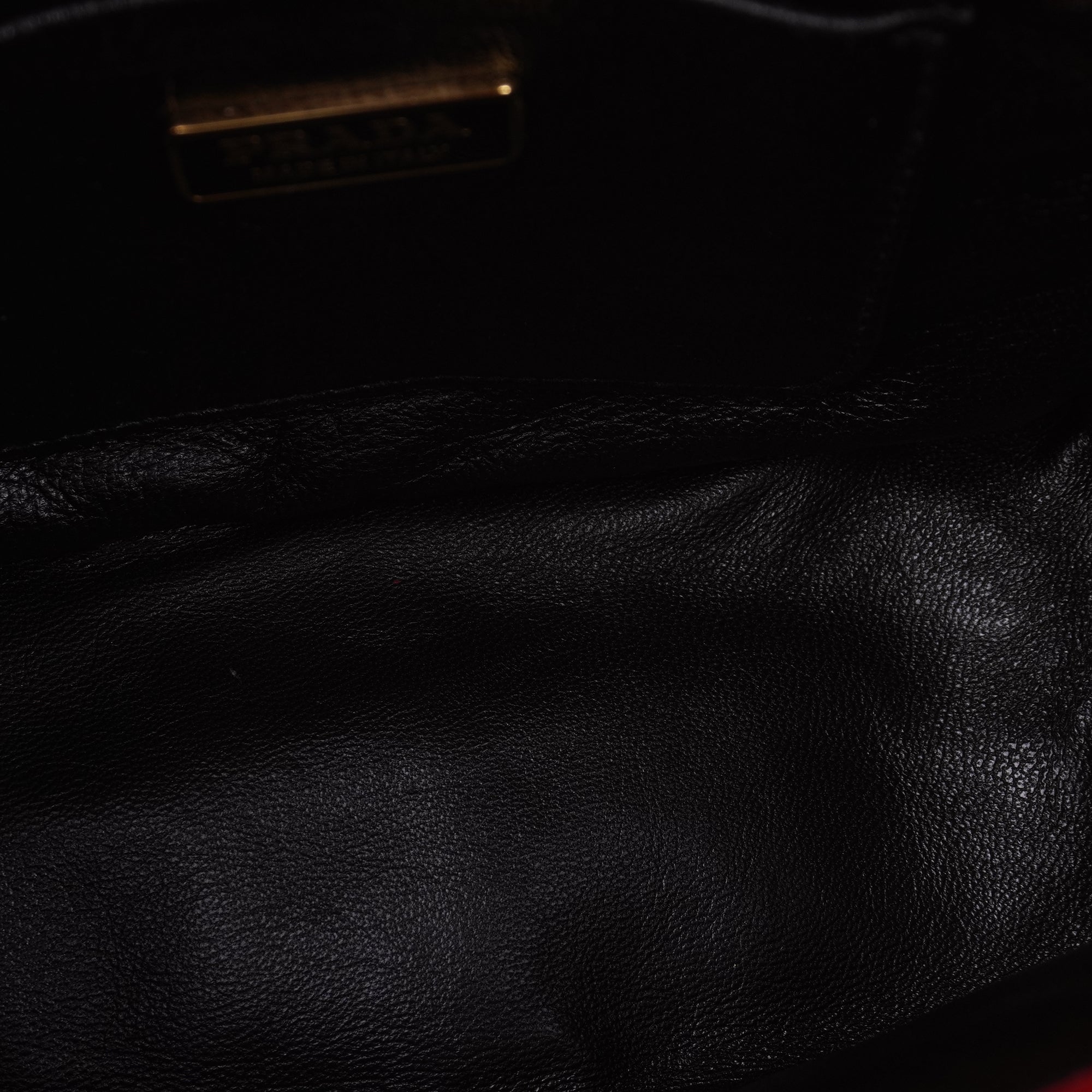 PRE-OWNED Red Leather Nappa Chain Bag