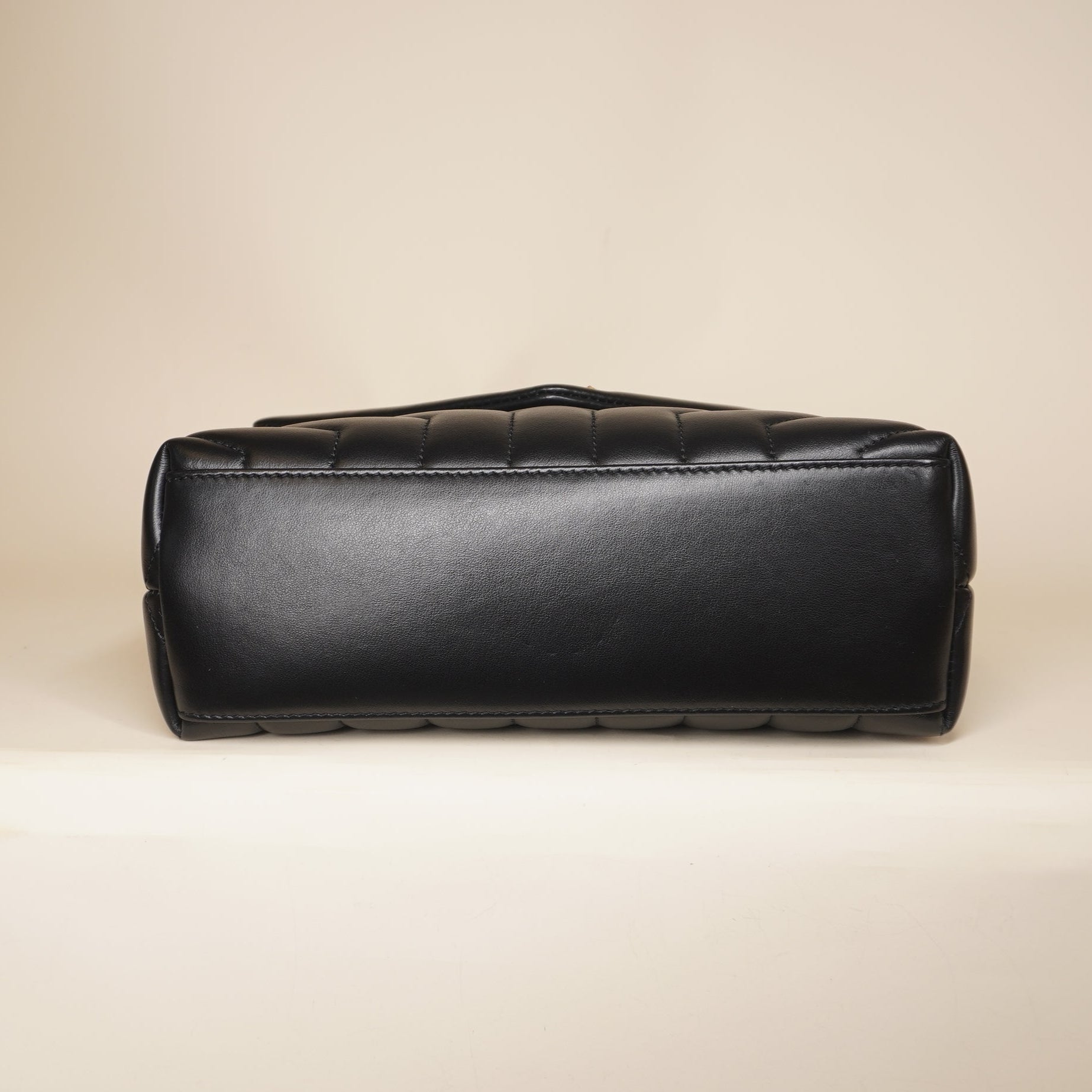 PRE-OWNED Black Leather LouLou Small Shoulder Bag