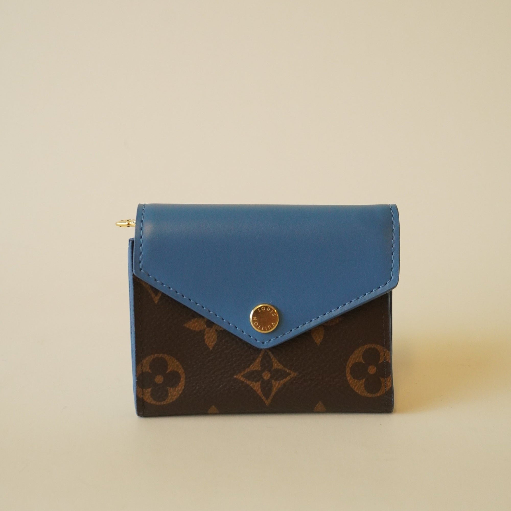 Cartera corta Zoe de lona con monograma LV de segunda mano