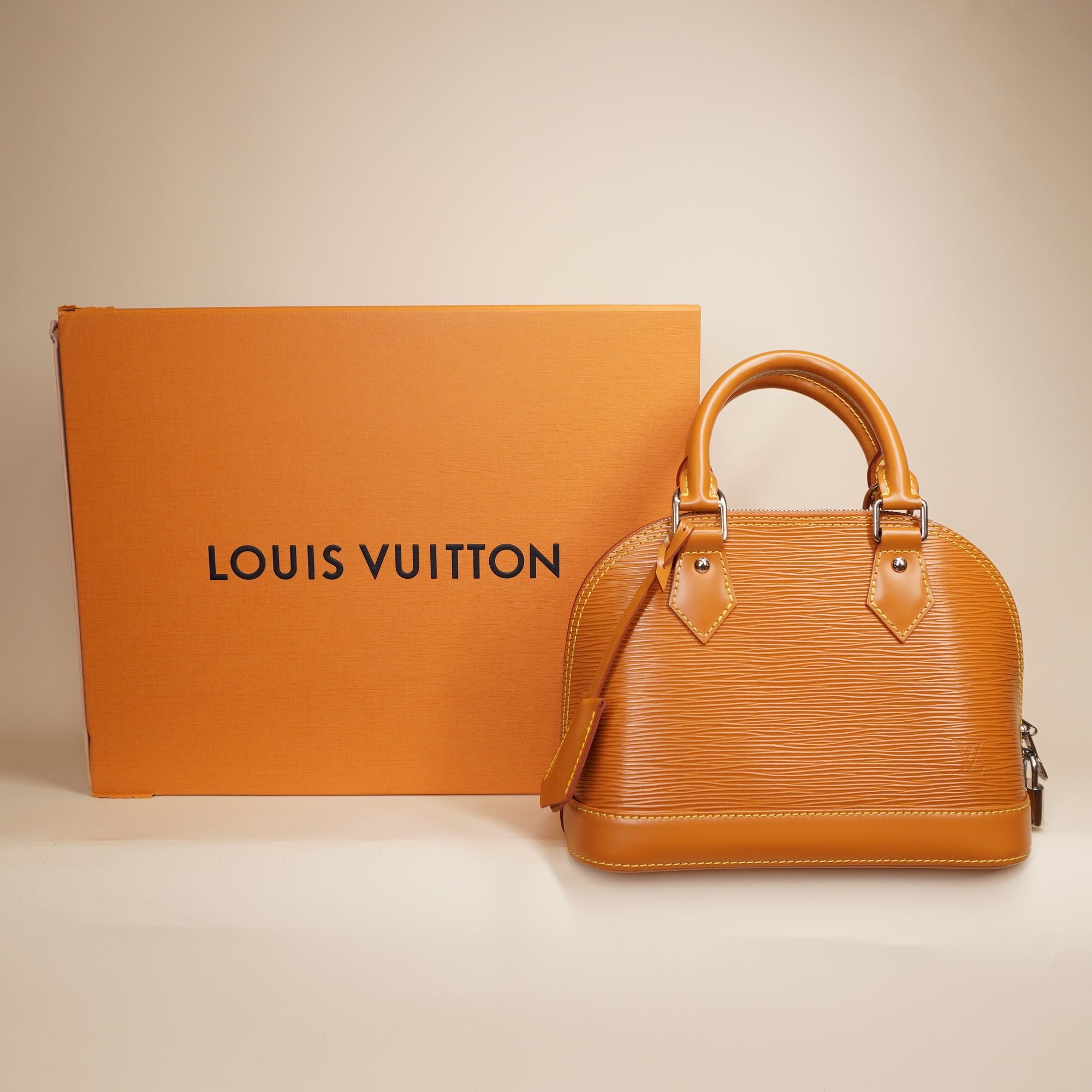 PRE-OWNED LV Alma BB EPI Leather Shoulder Bag