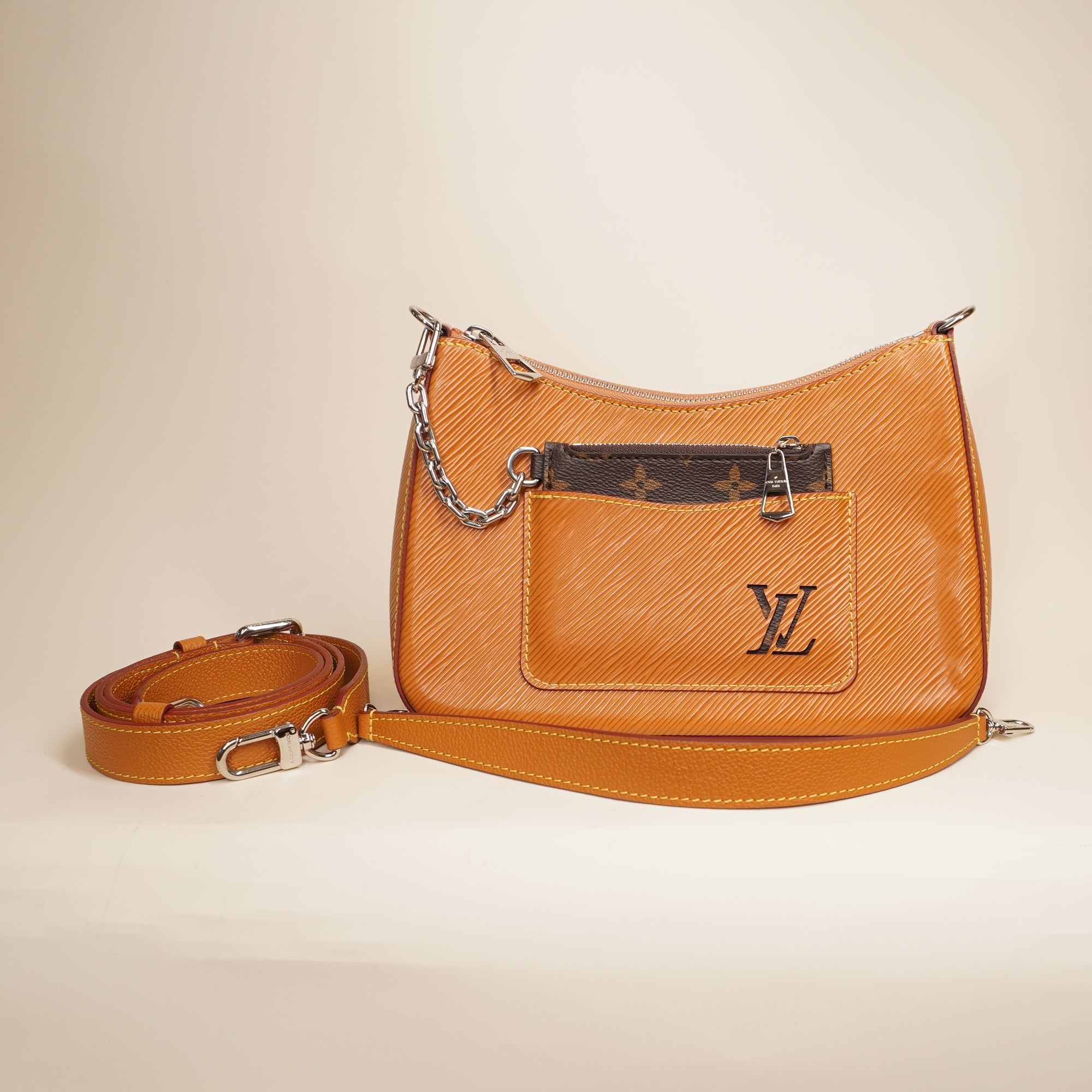 PRE-OWNED LV Epi Marelle Gold Honey Shoulder Bag