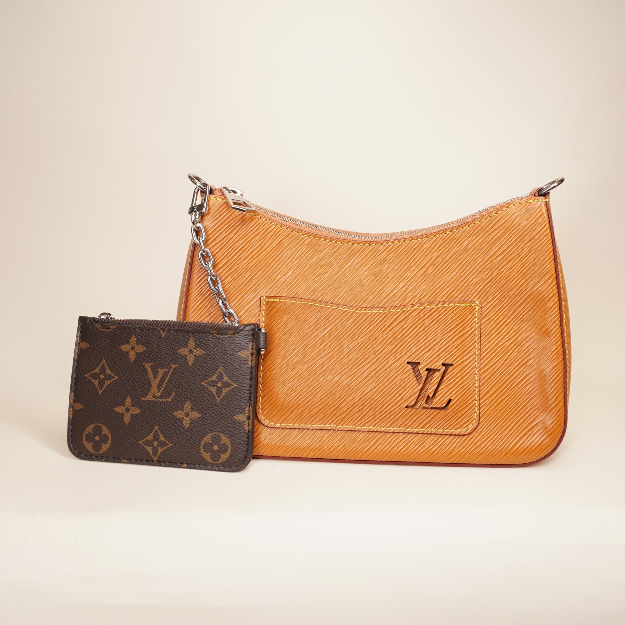 PRE-OWNED LV Epi Marelle Gold Honey Shoulder Bag