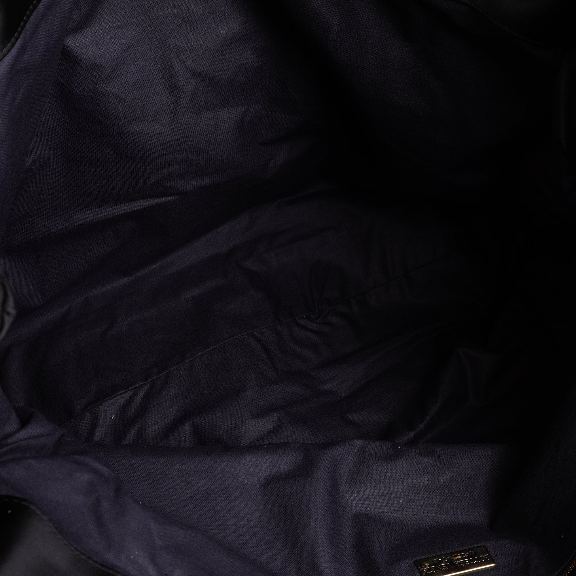 PRE-OWNED BV Vintage Satin & Intrecciato Shoulder Bag