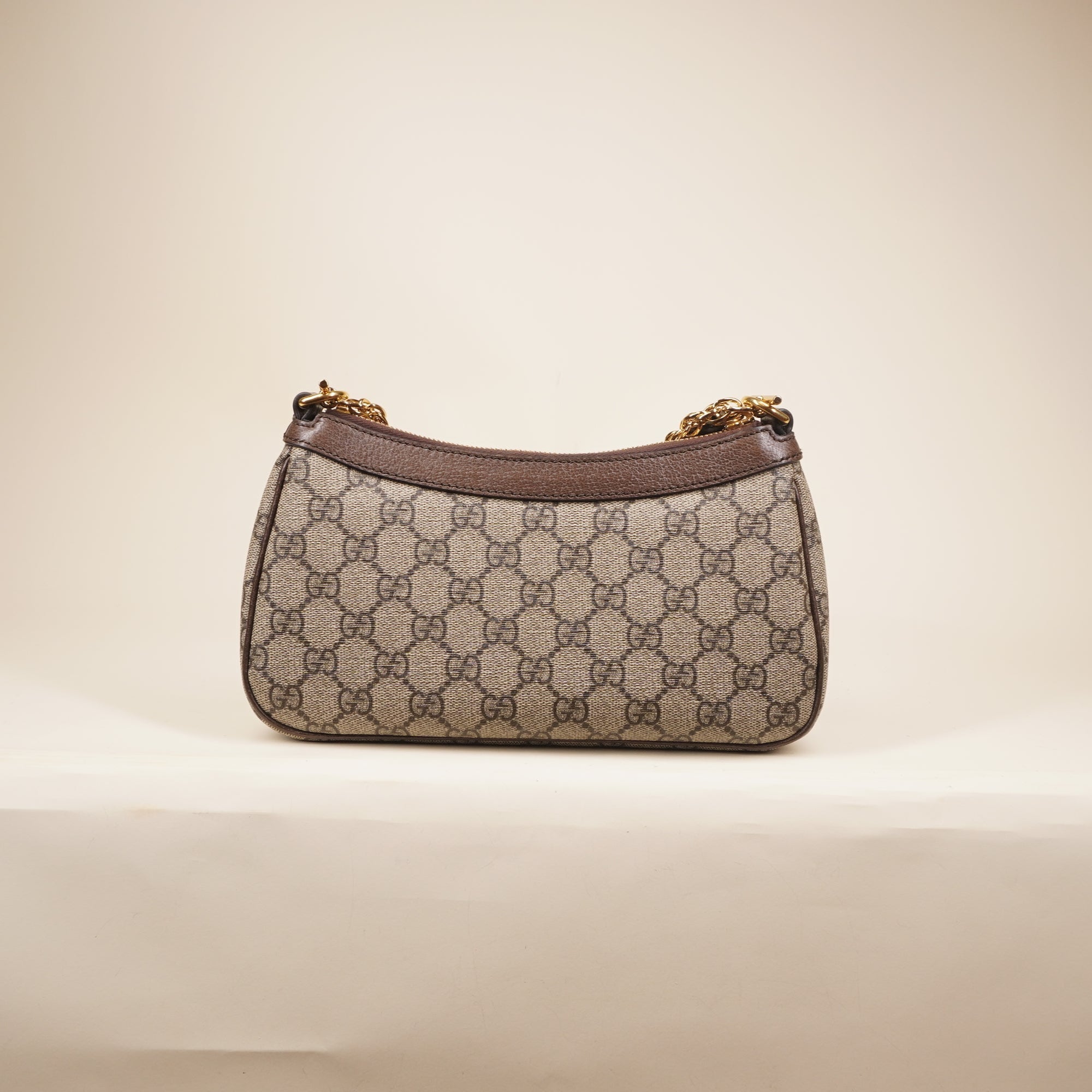 PRE-OWNED Ophidia GG Coated Canvas Strawberry Shoulder Bag