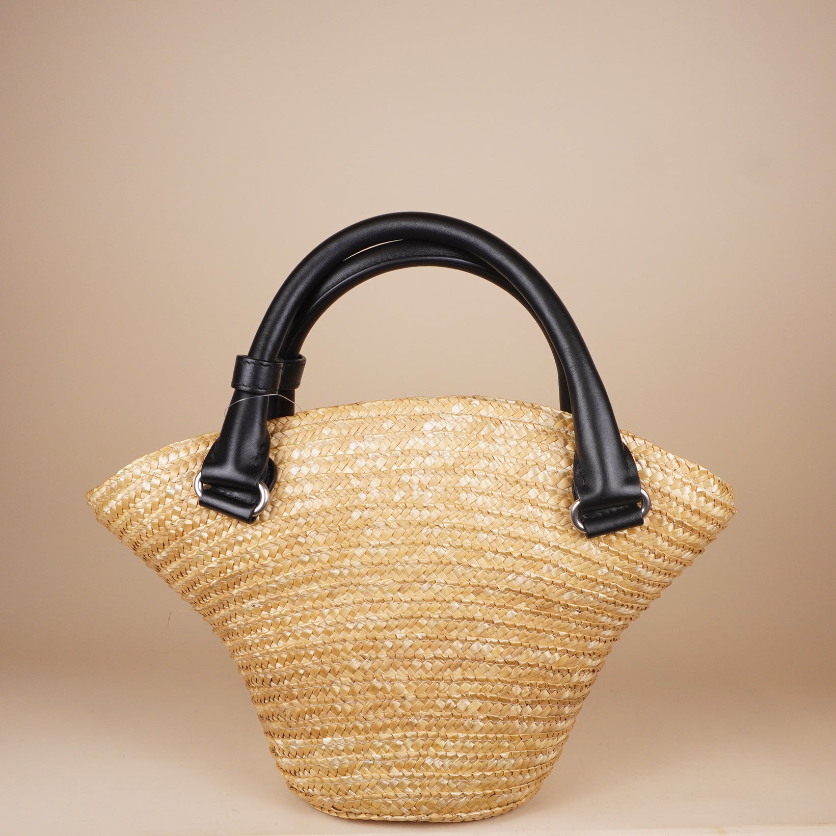 PRE-OWNED Braided Raffia Mini Tote Bag