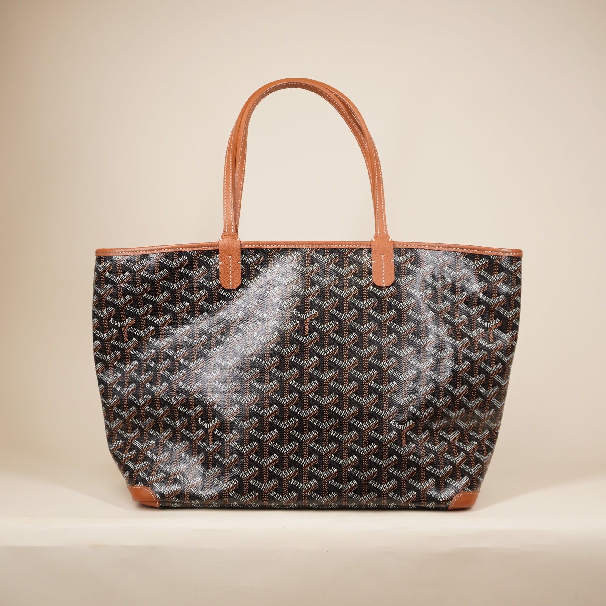PRE-OWNED Goyardine Artois MM Brown Tote bag