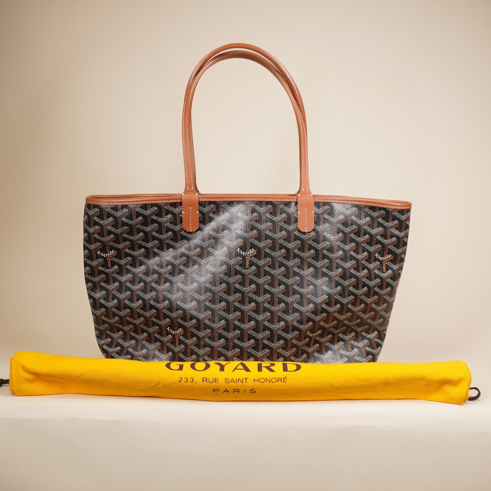 PRE-OWNED Goyardine Artois MM Brown Tote bag