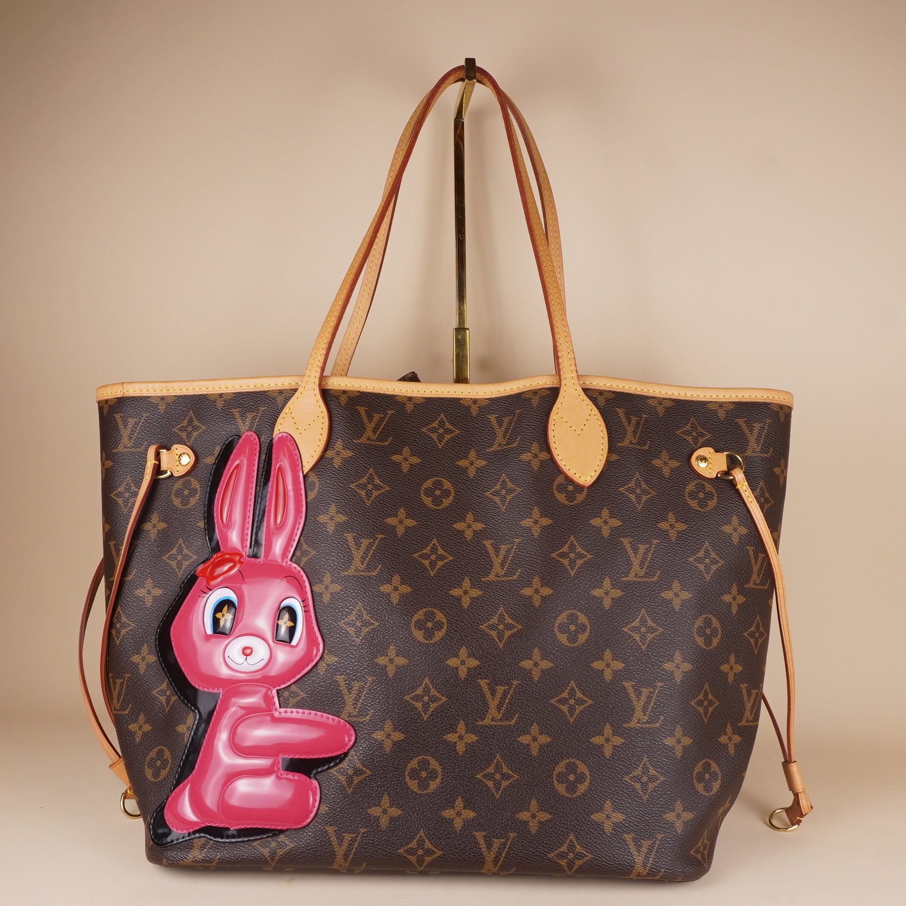 PRE-OWNED LV X Sun Yitian Monogram Rabbit Neverfull MM