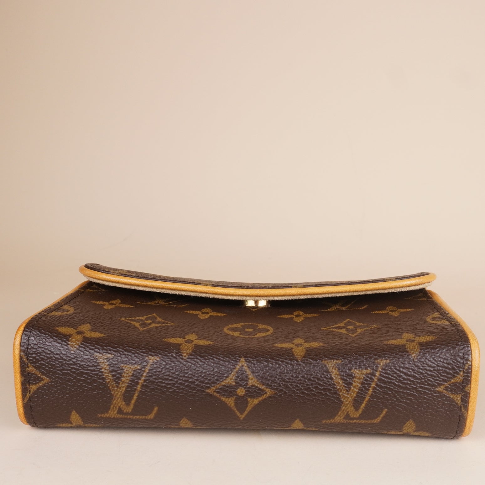 PRE-OWNED LV Monogram Canvas Pochette Florentine Bag