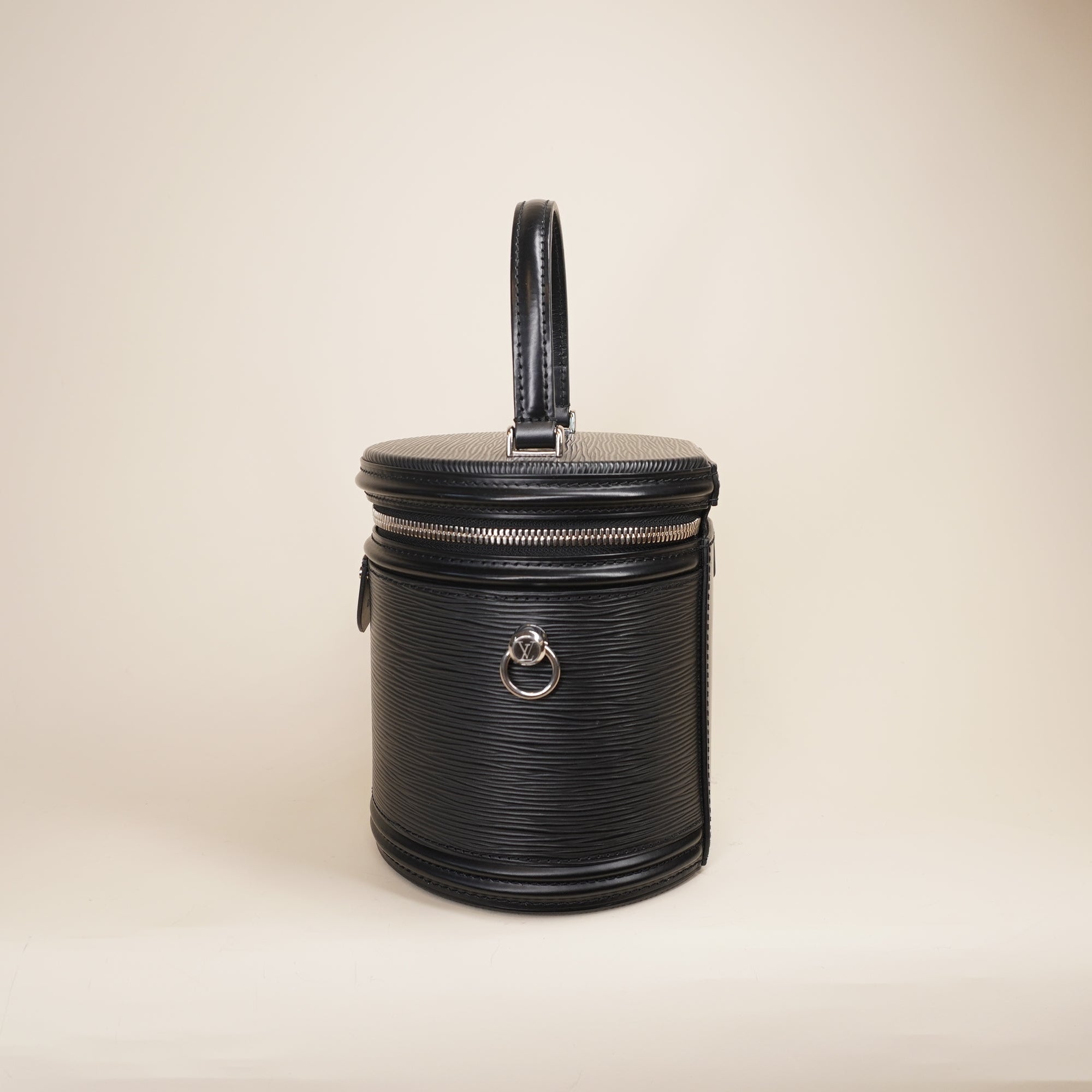 PRE-OWNED LV Cannes EPI Black Calfskin Shoulder Bag