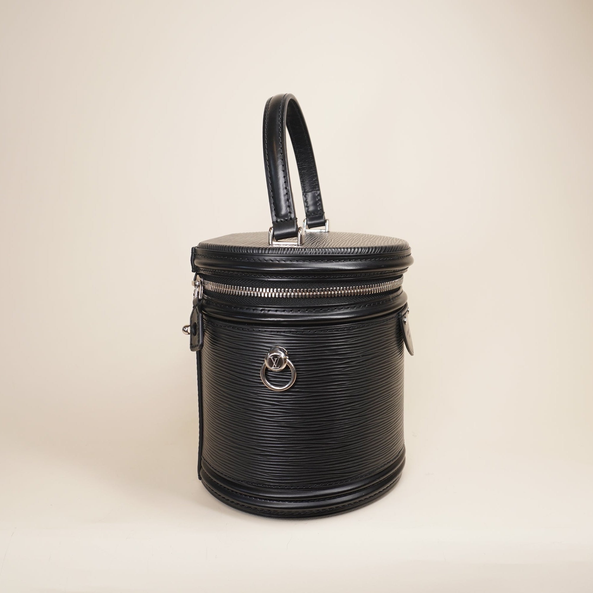 PRE-OWNED LV Cannes EPI Black Calfskin Shoulder Bag