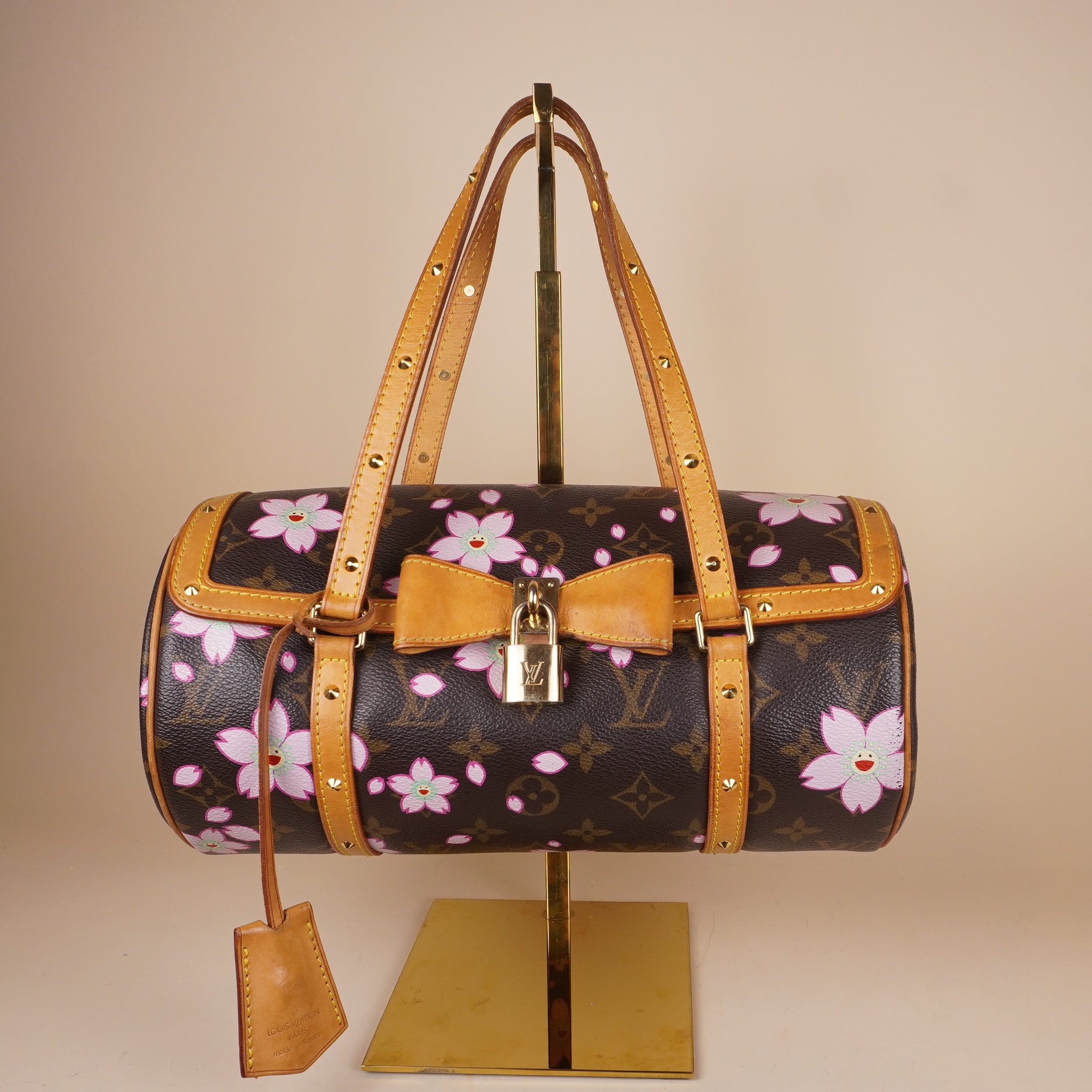 PRE-OWNED LV Monogram Cherry Blossom Papillon Brown