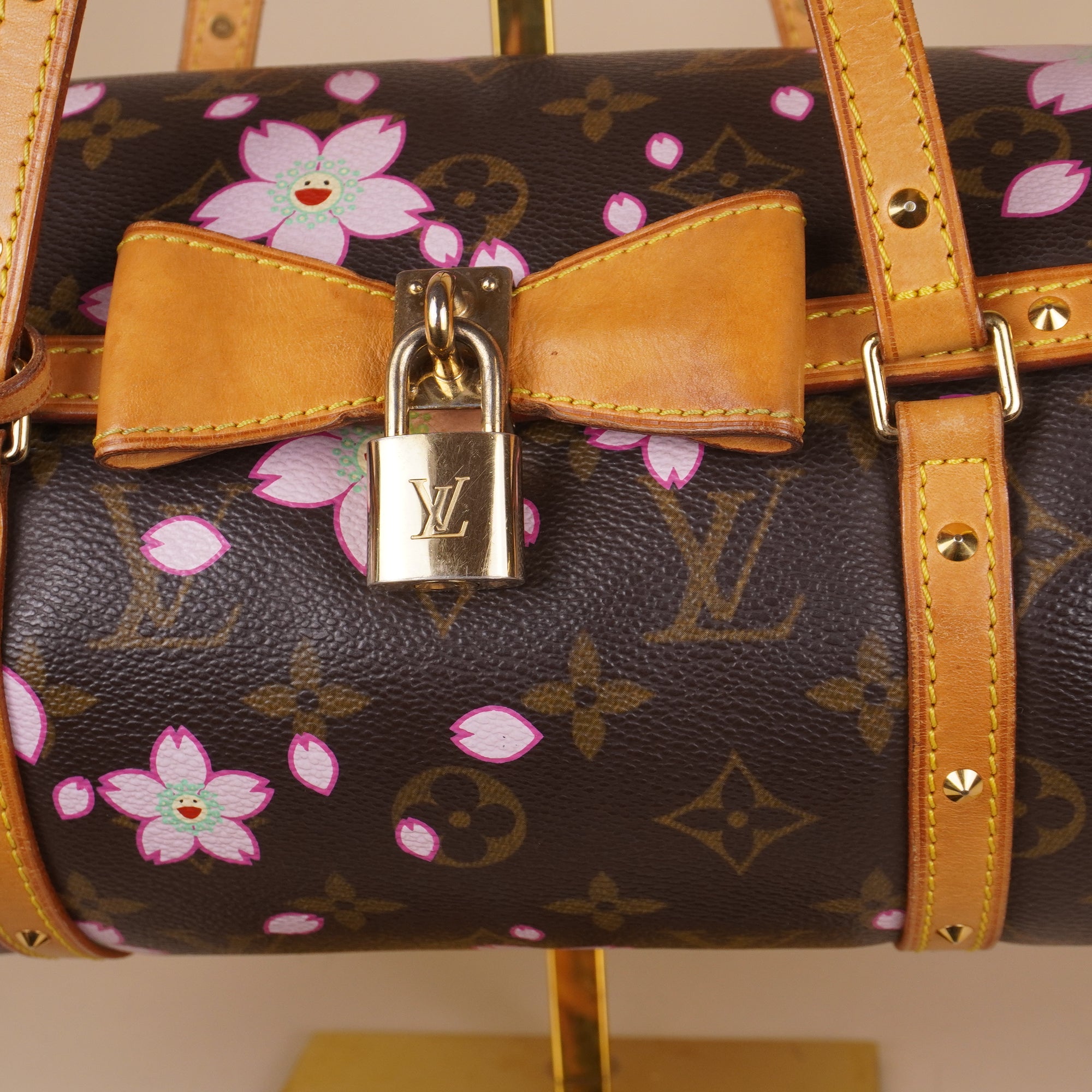 PRE-OWNED LV Monogram Cherry Blossom Papillon Brown