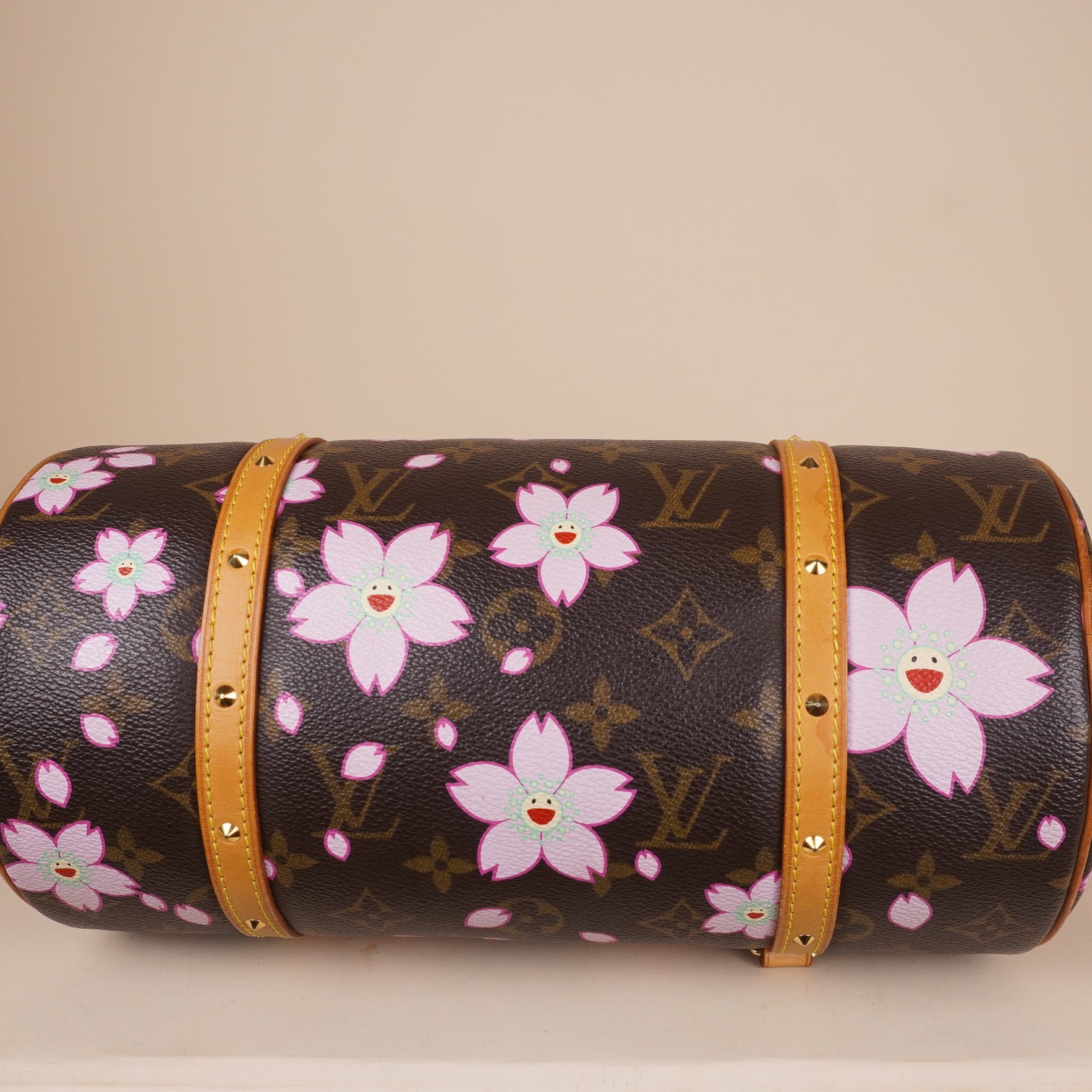 PRE-OWNED LV Monogram Cherry Blossom Papillon Brown