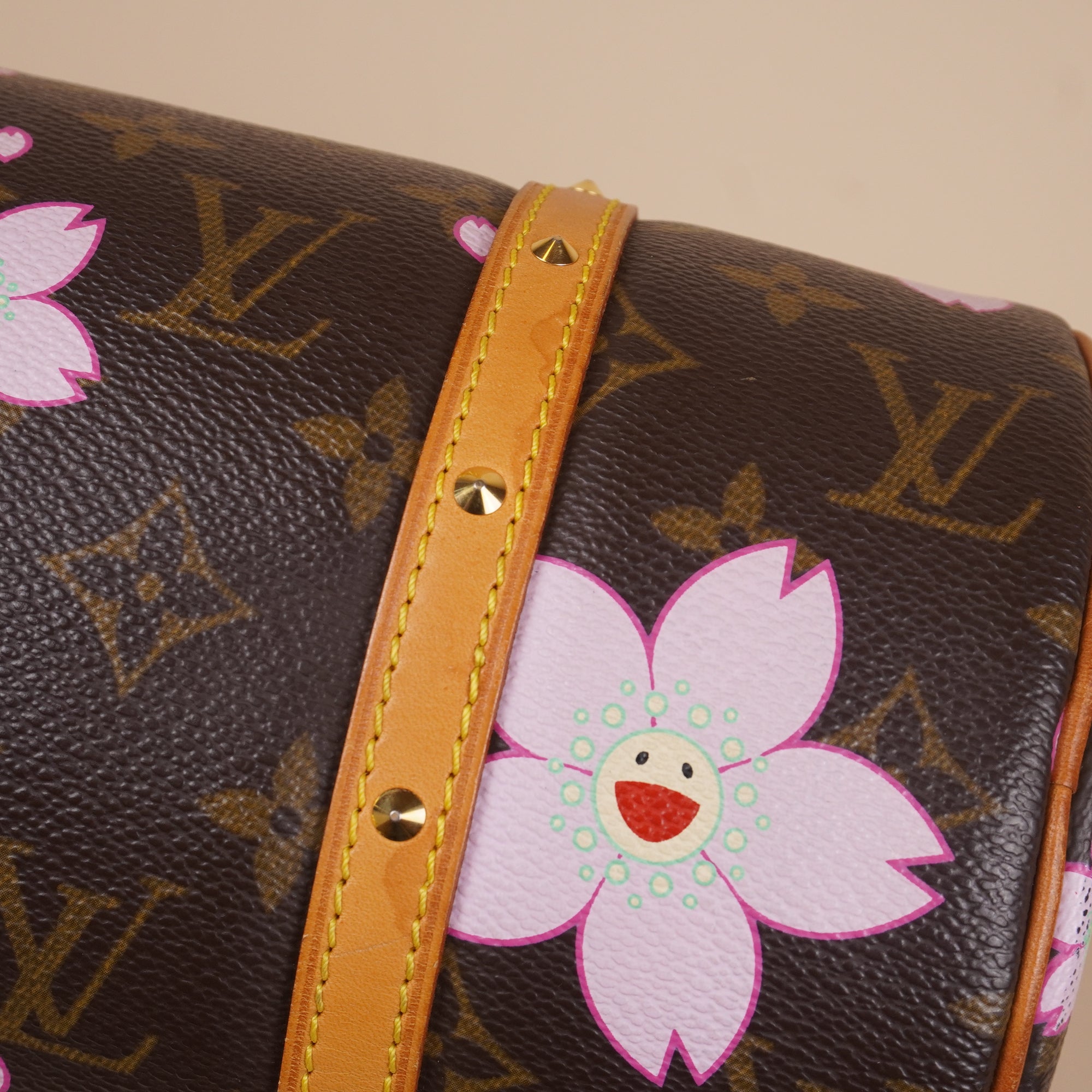 PRE-OWNED LV Monogram Cherry Blossom Papillon Brown