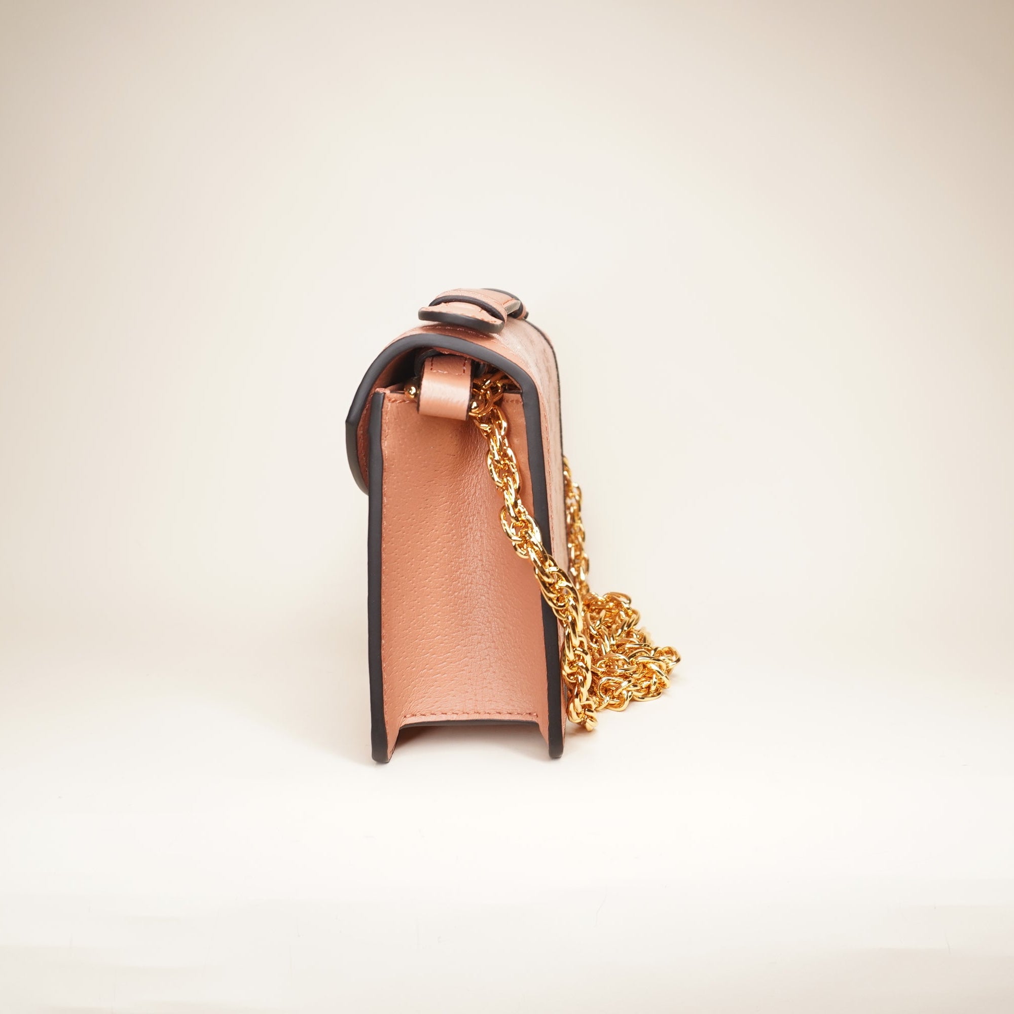 PRE-OWNED Pink Mini Ophidia Shoulder Bag