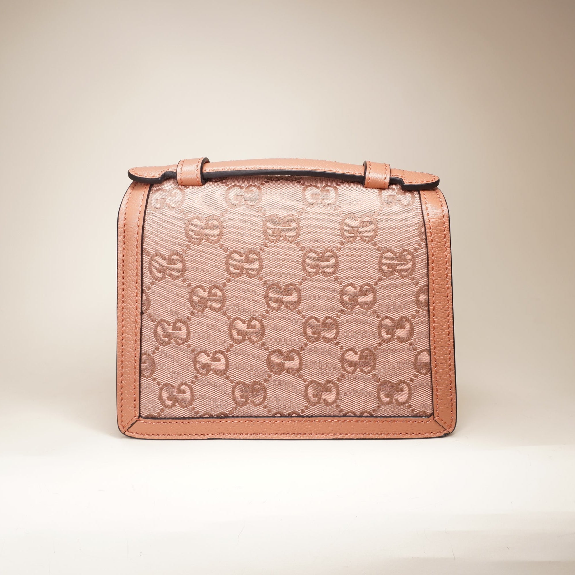 PRE-OWNED Pink Mini Ophidia Shoulder Bag