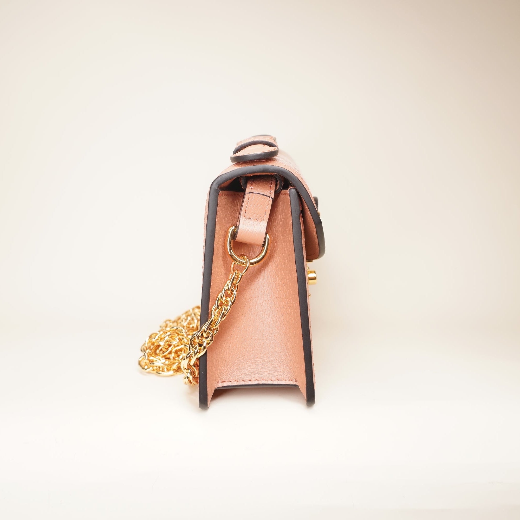 PRE-OWNED Pink Mini Ophidia Shoulder Bag